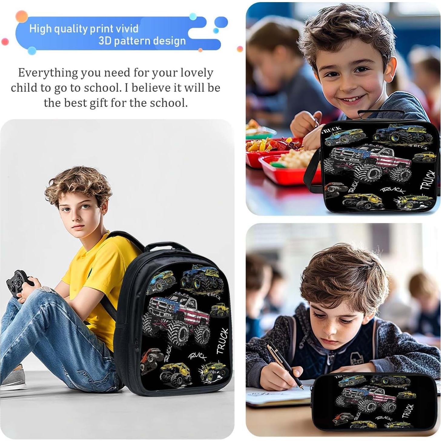 Mochila Escolar 3 en 1 Fuzawet 40.6 cm con Almuerzo y Estuche