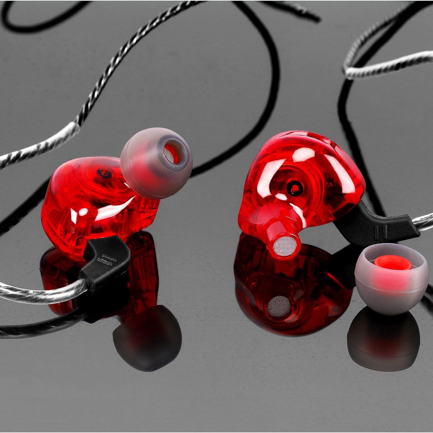 Auriculares In-Ear UrbanX ix2 Pro Rojo con Micrófono y Control
