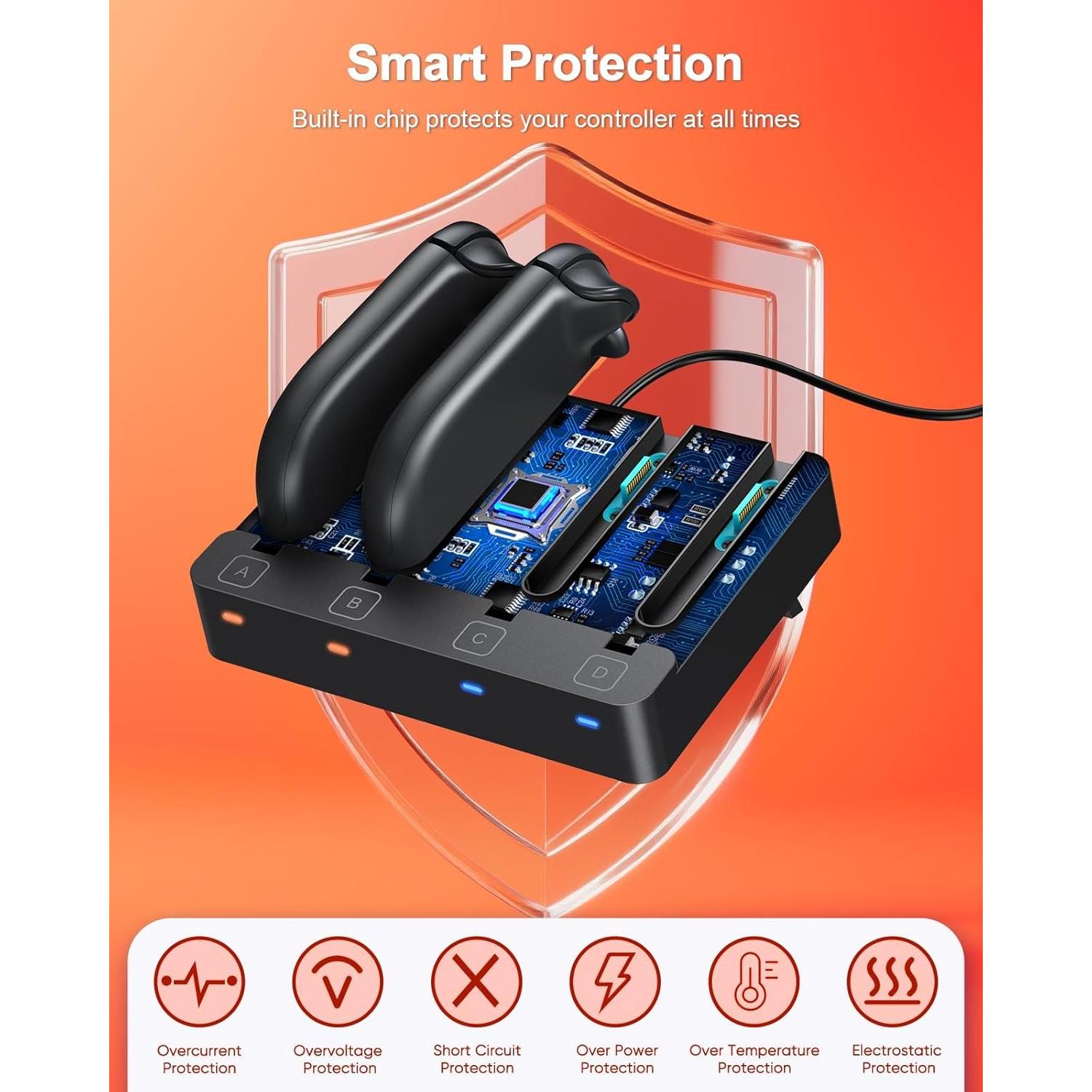 Base de Carga FYOUNG para Nintendo Switch 2/1 - Estación 8 en 1