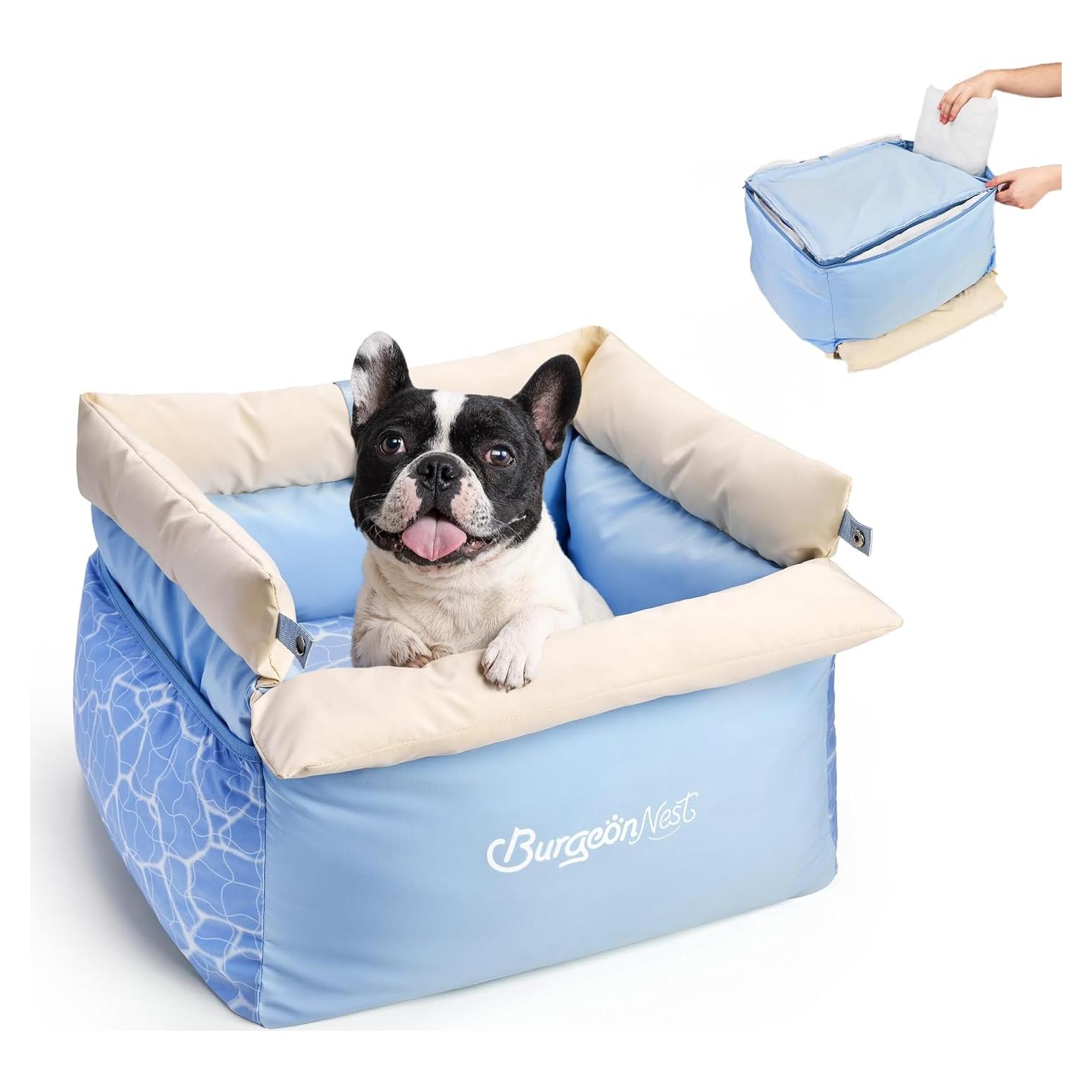 Asiento de Coche para Perros BurgeonNest Azul 47x43 cm