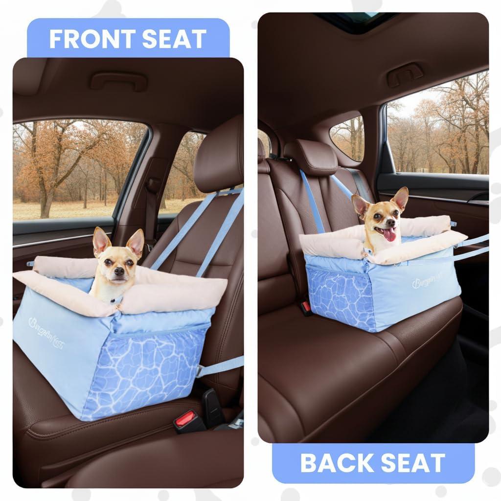 Asiento de Coche para Perros BurgeonNest Azul 47x43 cm
