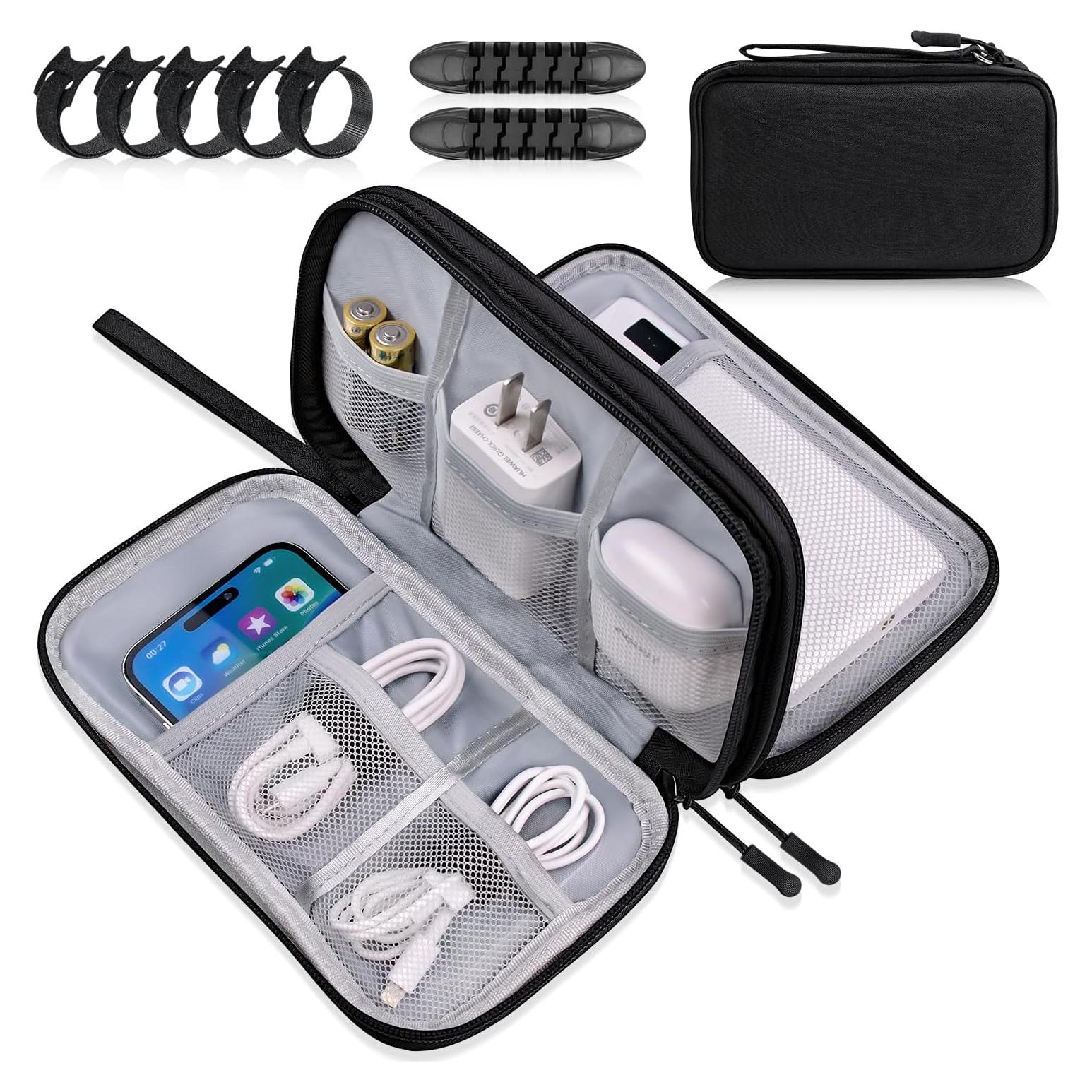 Organizador de Viaje CNPOP Doble Capa Negro 22.4x14x4.6cm