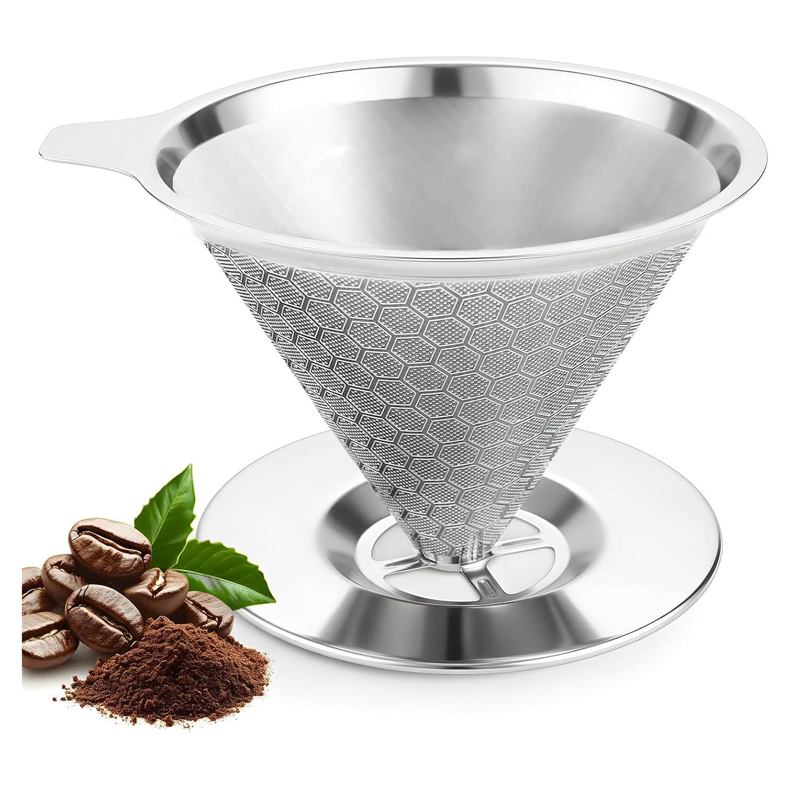 Cafetera de Goteo GLADICER 1 Taza Acero Inoxidable Doble Capa