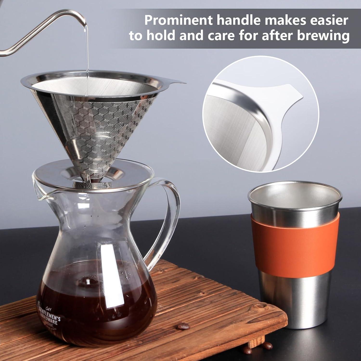 Cafetera de Goteo GLADICER 1 Taza Acero Inoxidable Doble Capa