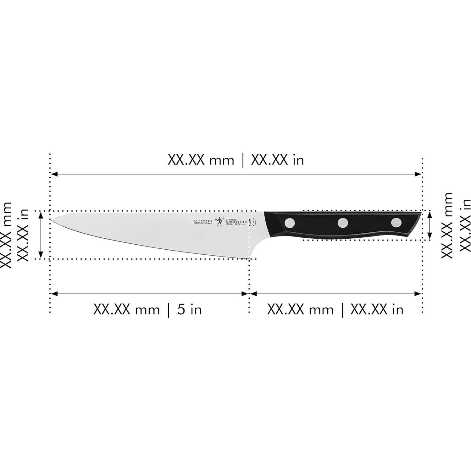 Cuchillo de Chef HENCKELS Dynamic 13.97 cm Acero Inoxidable