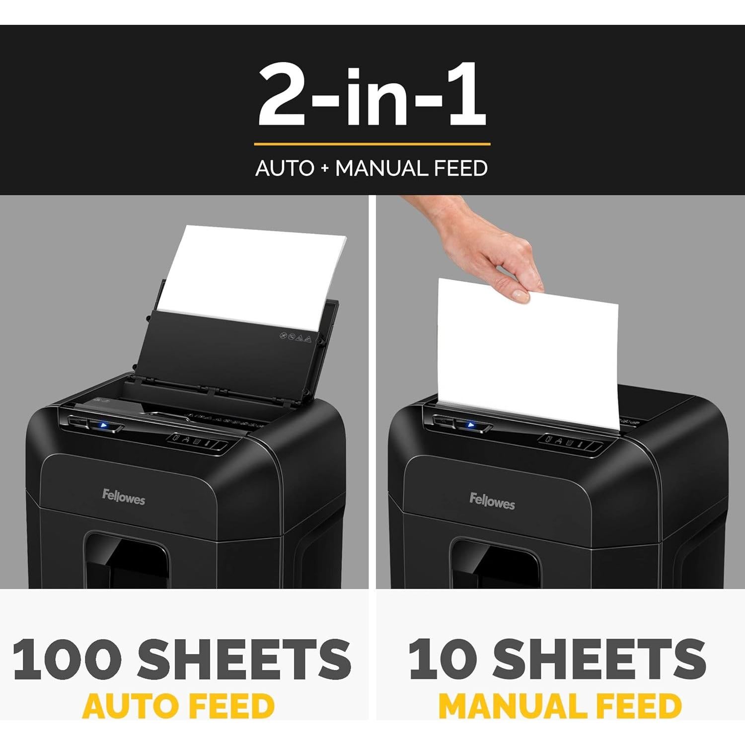 Destructora Fellowes AutoMax 100MA Micro-Corte + Aceite 355ml