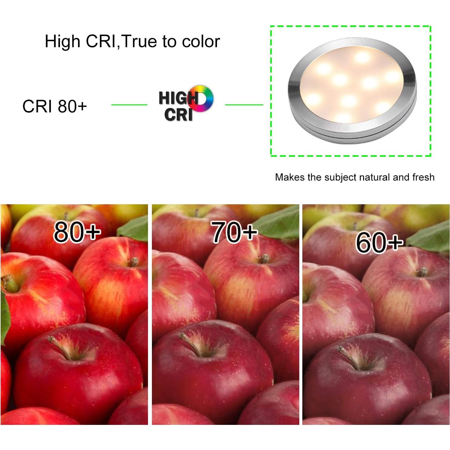 Kit de Luces LED AIBOO 12V 6 Piezas Dimmable 2700K Blanco Cálido