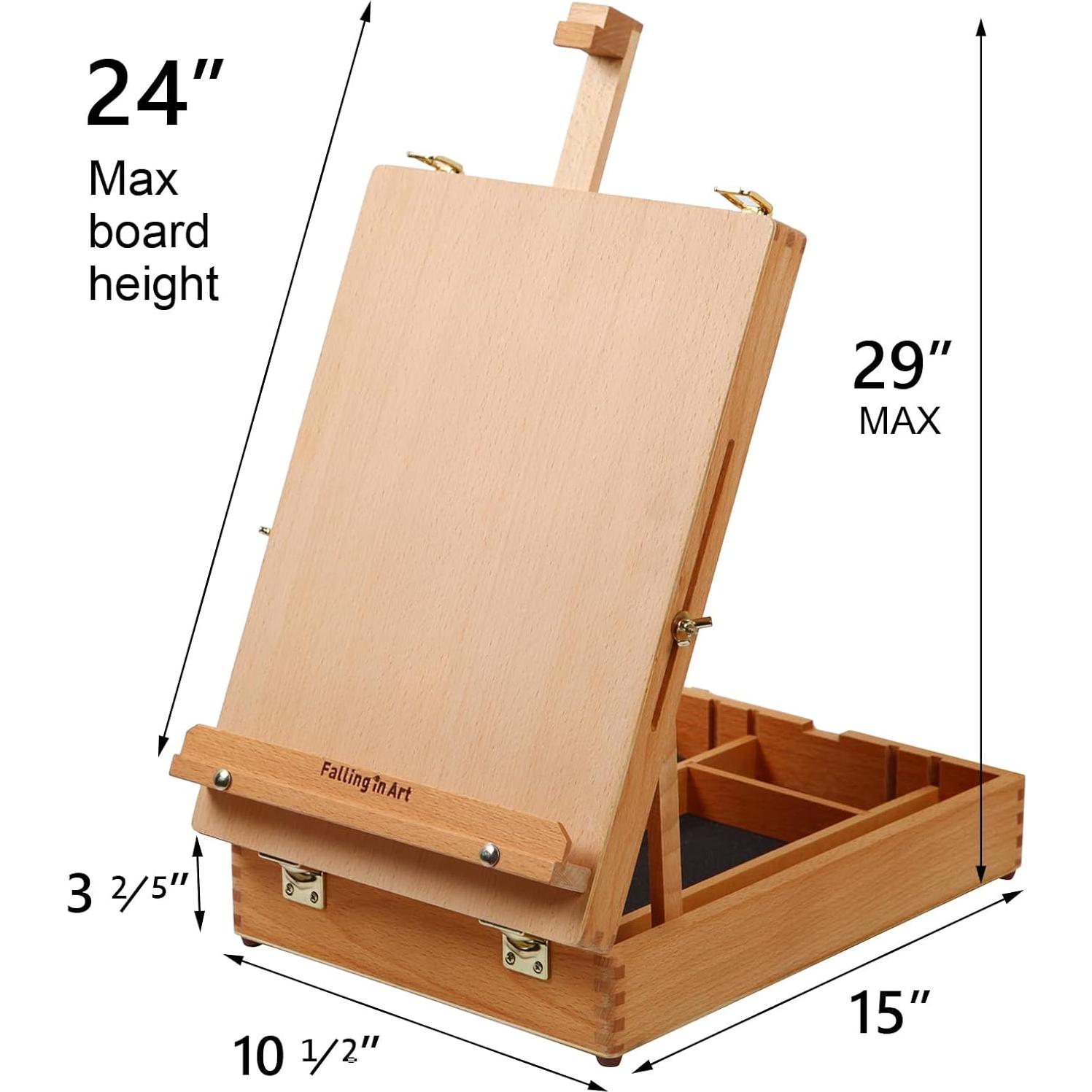 Caballete de Mesa Falling in Art de Madera Ajustable 61cm