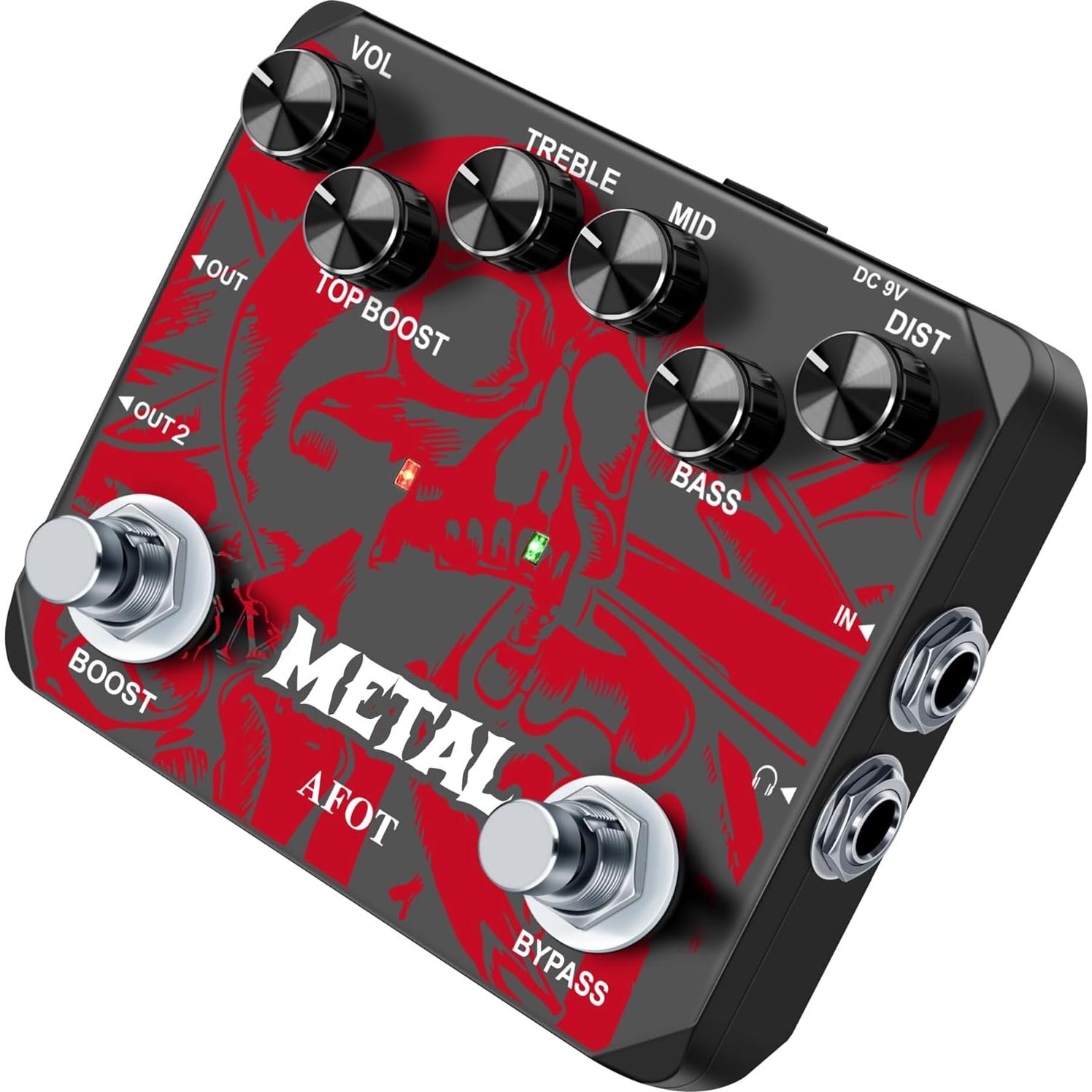 Pedal de Distorsión VSN Heavy Metal para Guitarra - True Bypass