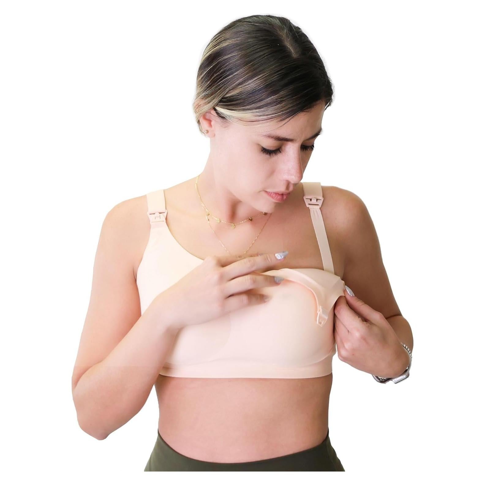 Sujetador de Lactancia Inalámbrico Zomee Nude Sin Costuras