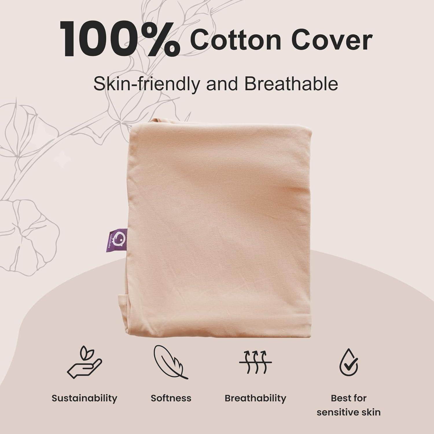 CooCooBaby Lounger para Bebé 0-12 Meses 100% Algodón Rosa