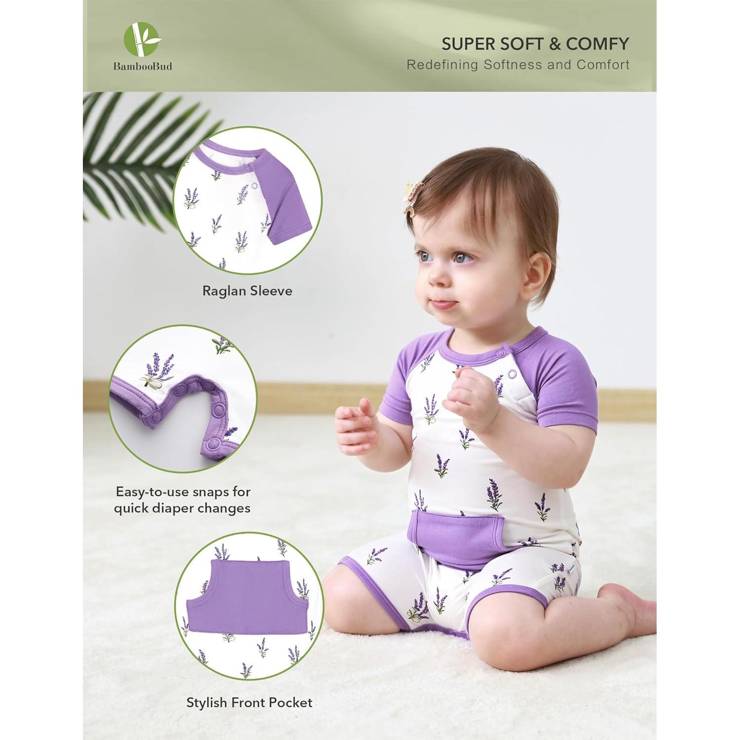 Mono de Bebé Unisex BambooBud 0-3 Meses Viscosa de Bambú