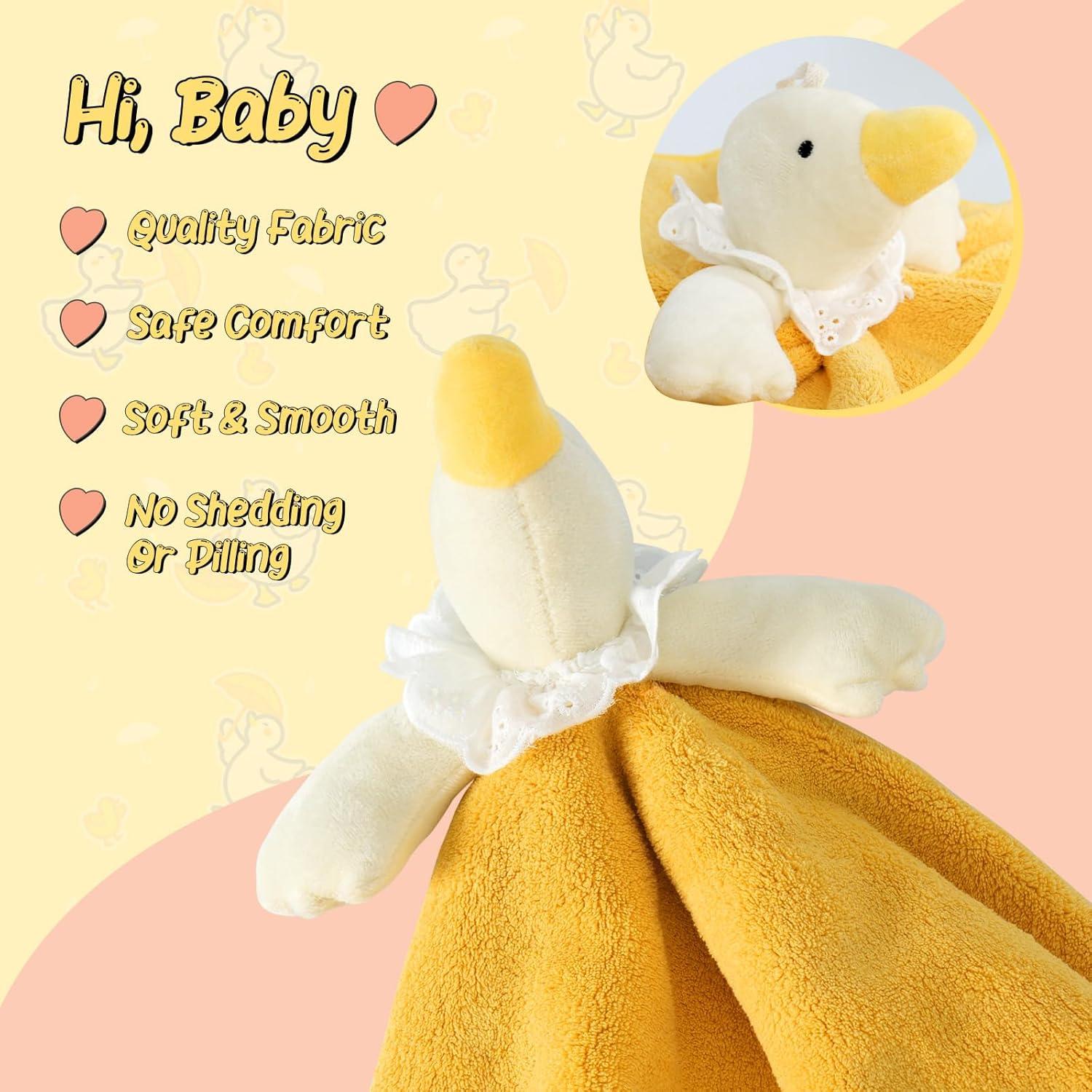 Manta de Abrazo Ganso Lovey NeusWonder Amarillo 35.56 cm