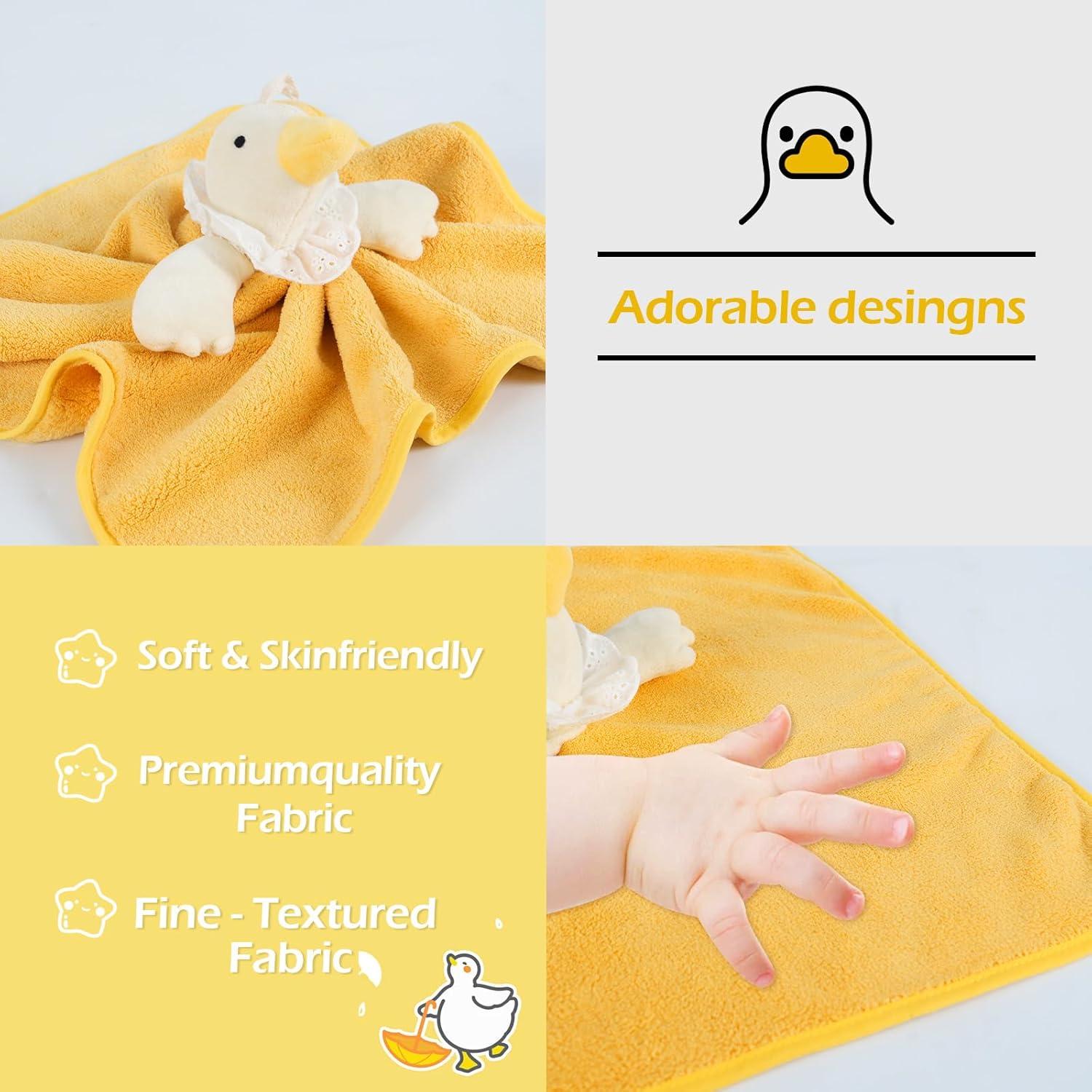 Manta de Abrazo Ganso Lovey NeusWonder Amarillo 35.56 cm