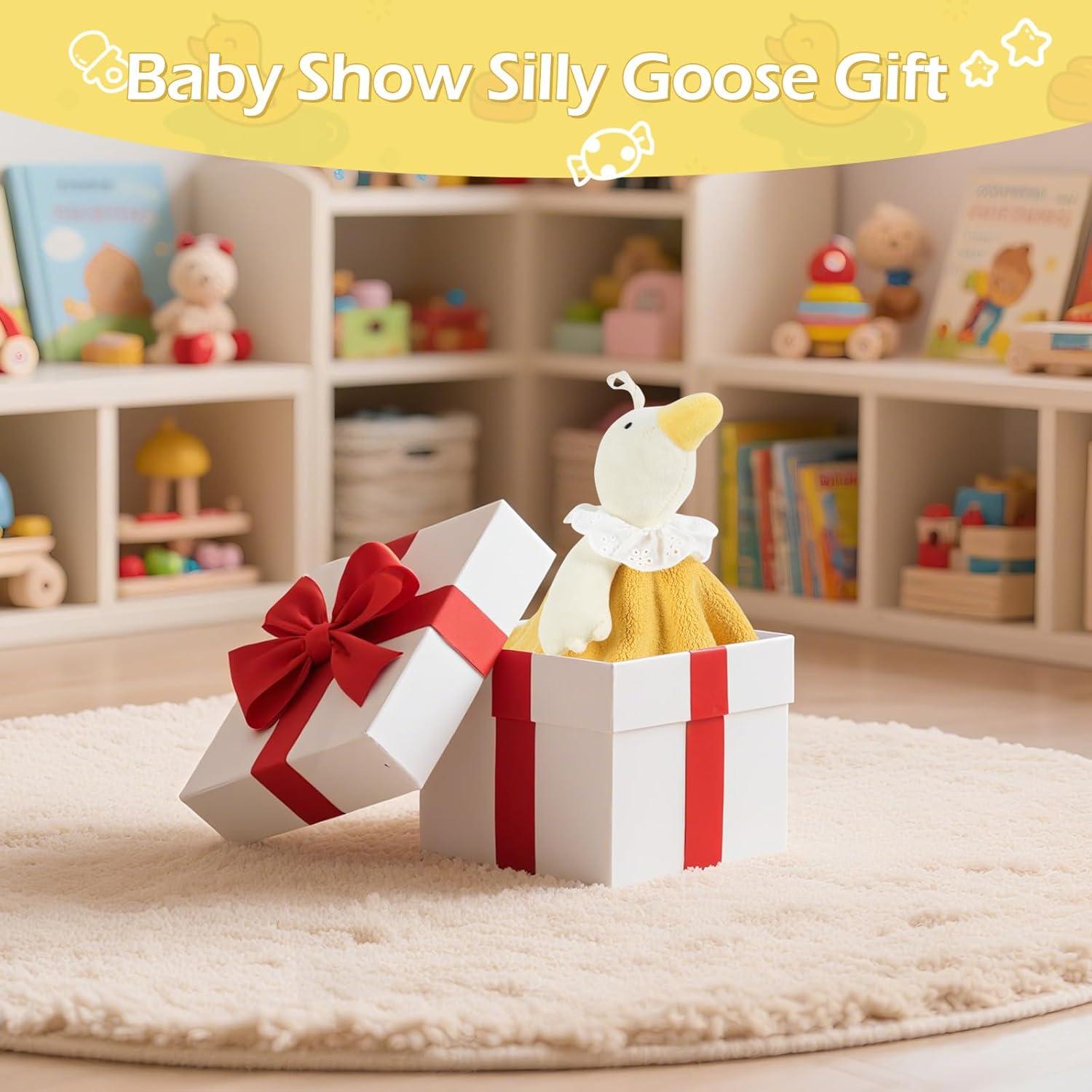 Manta de Abrazo Ganso Lovey NeusWonder Amarillo 35.56 cm