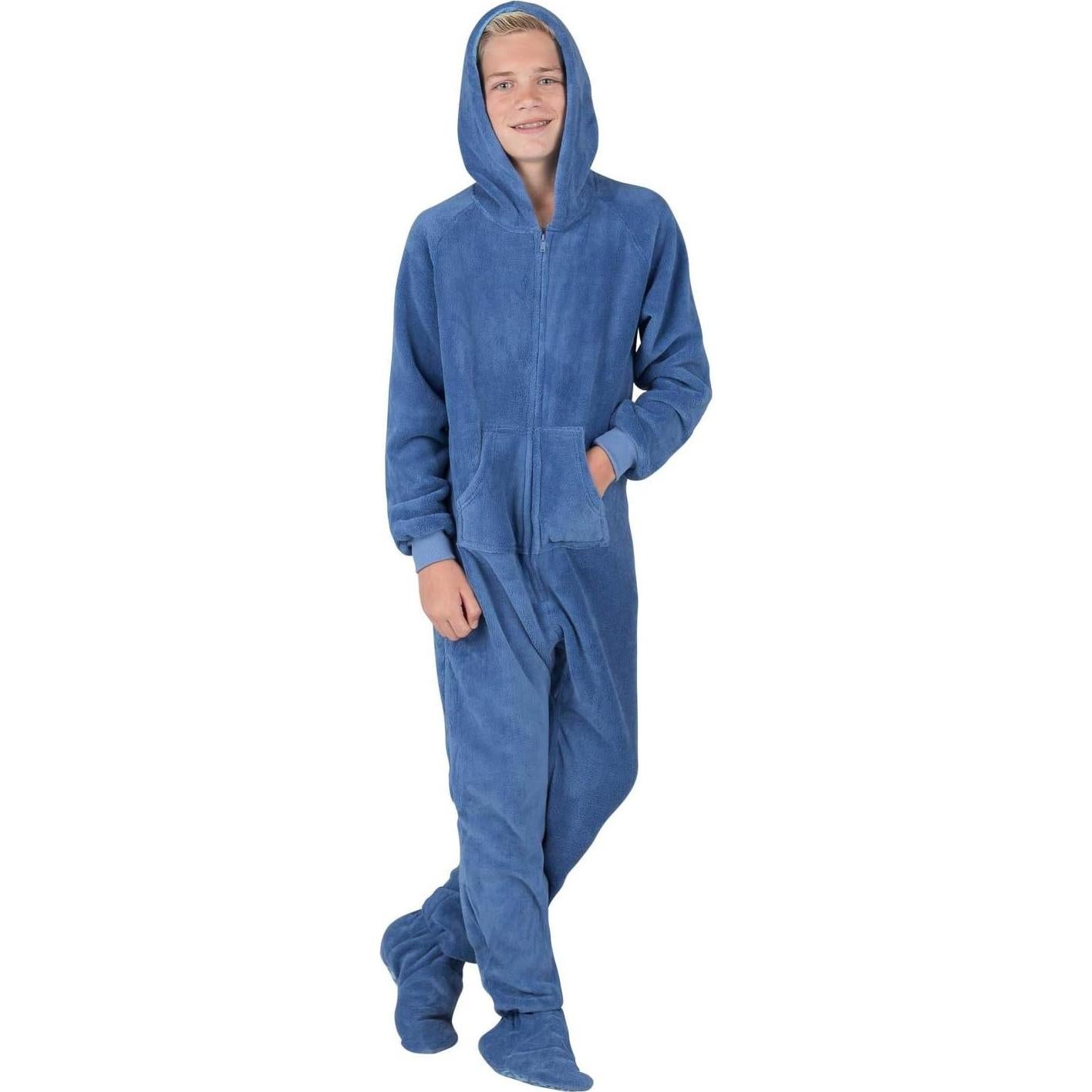 Pijamas con pies de chenille para niños - Modelo CH-801