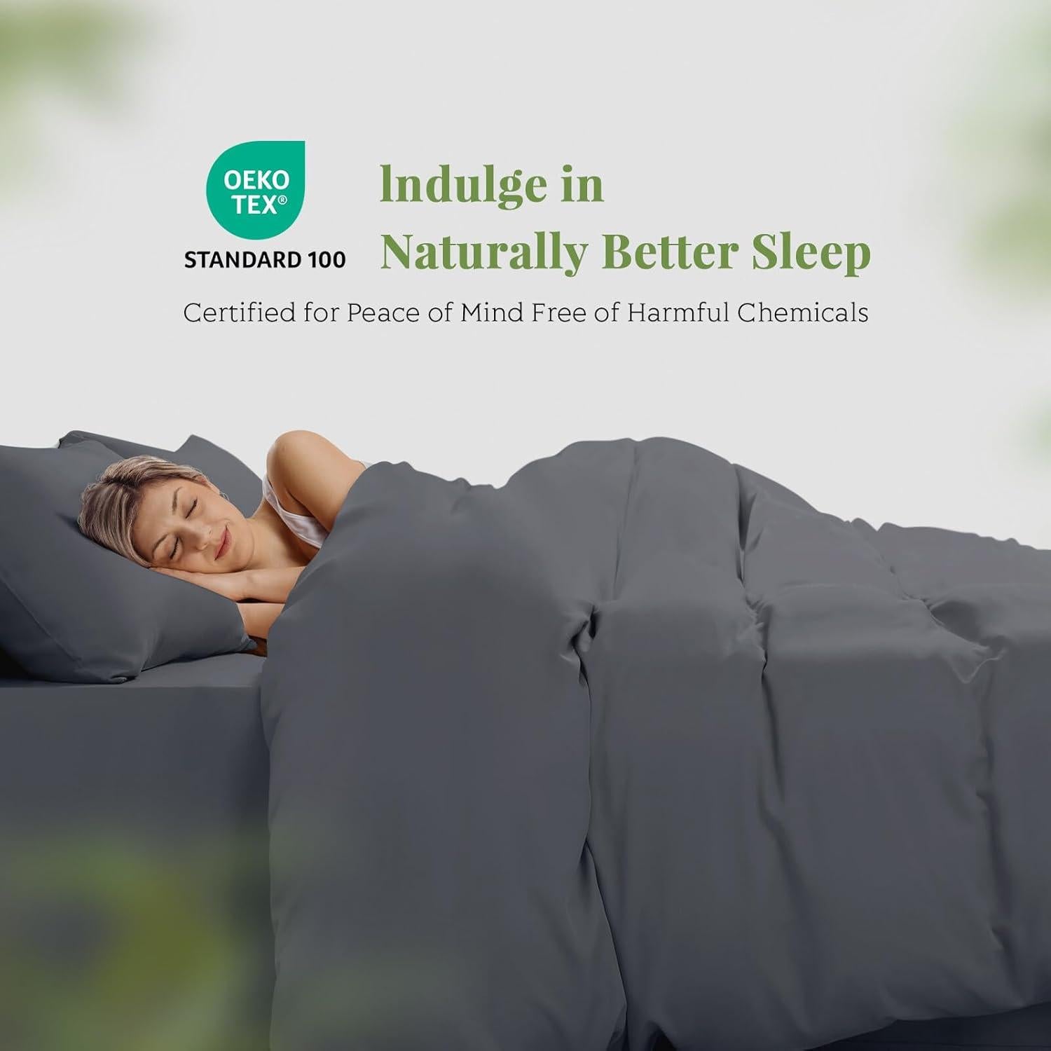 Juego de Funda de Edredón Twin XL Sábanas para Durmientes Calientes 2 Piezas