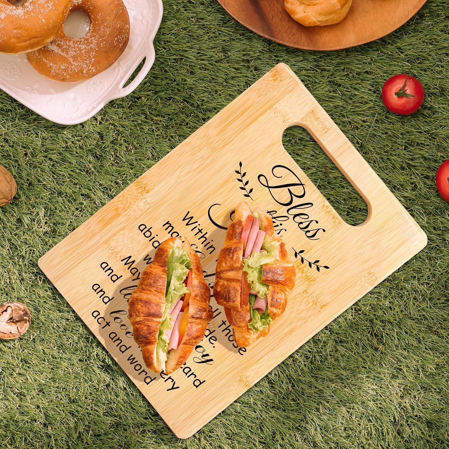 Tabla de Cortar de Bambú RYYCDOI 29.7x19.6cm Decorativa