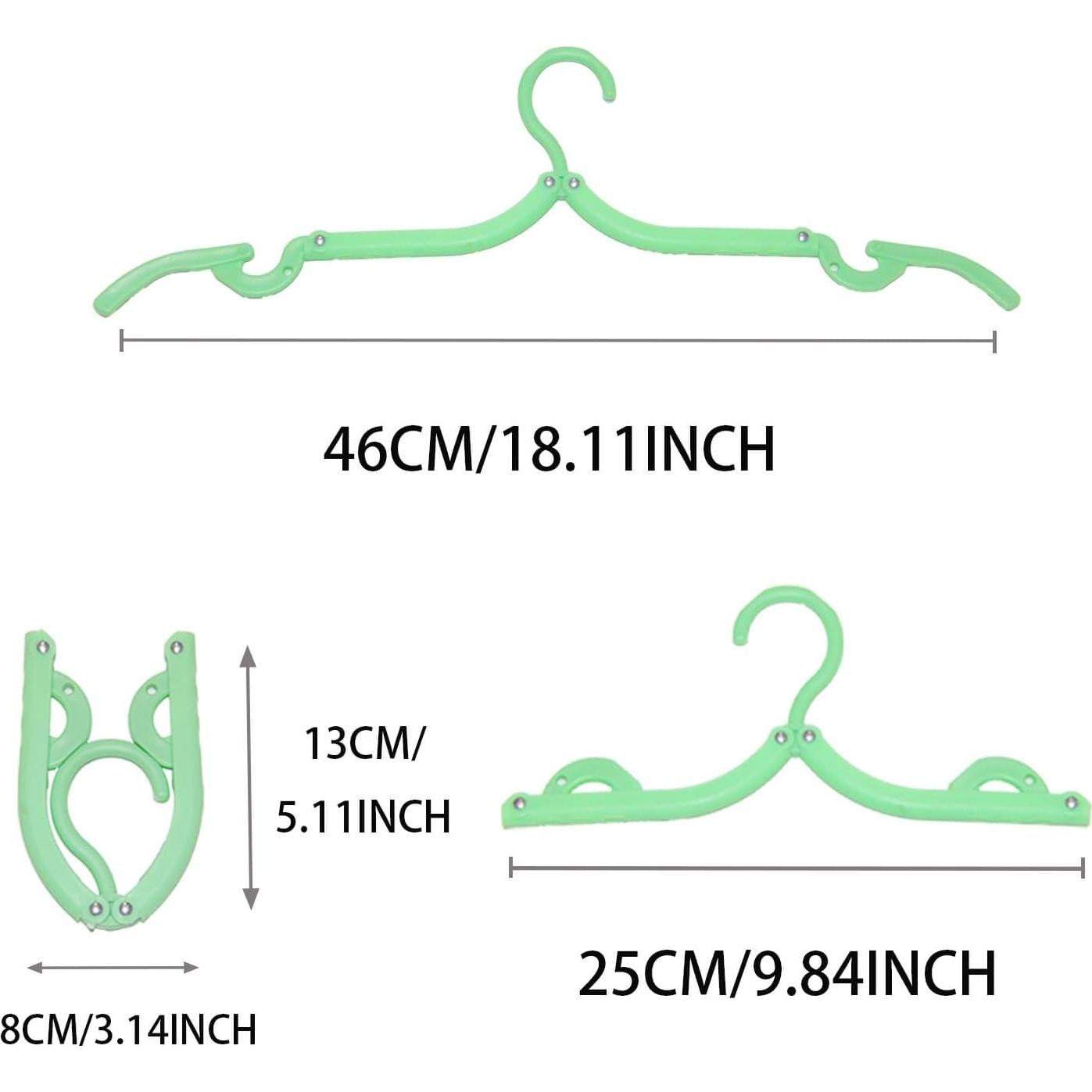 10 Perchas Plegables de Viaje ZSFUMYU - Colores Mezclados