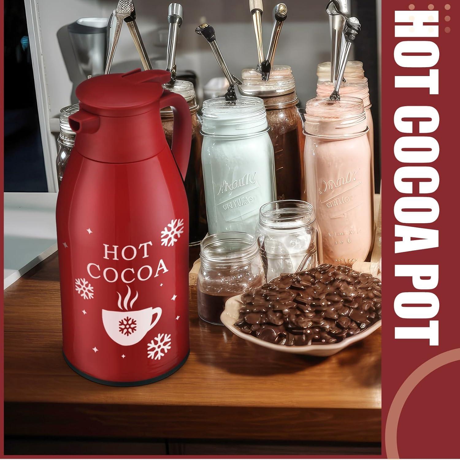 Dispensador de Chocolate Caliente LemonRoad 2L Rojo para Fiestas