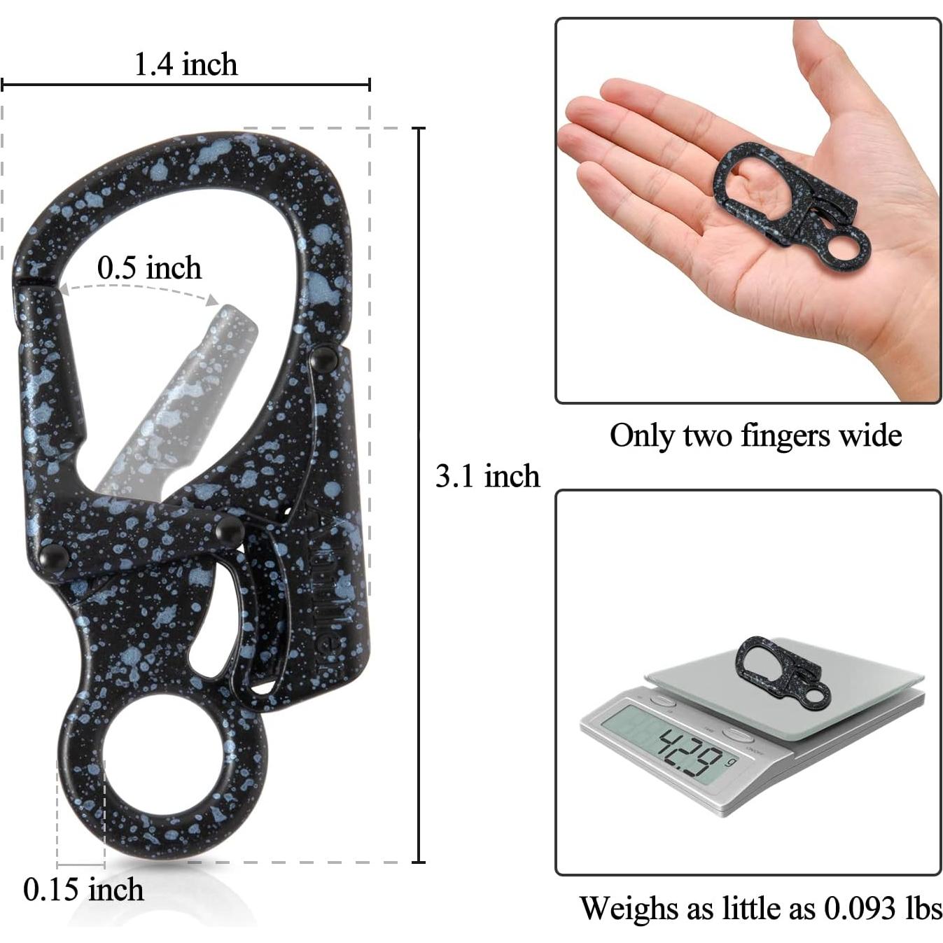 Clip de Carabinero Ahiller CD-LKK 3" Doble Anti-Apertura