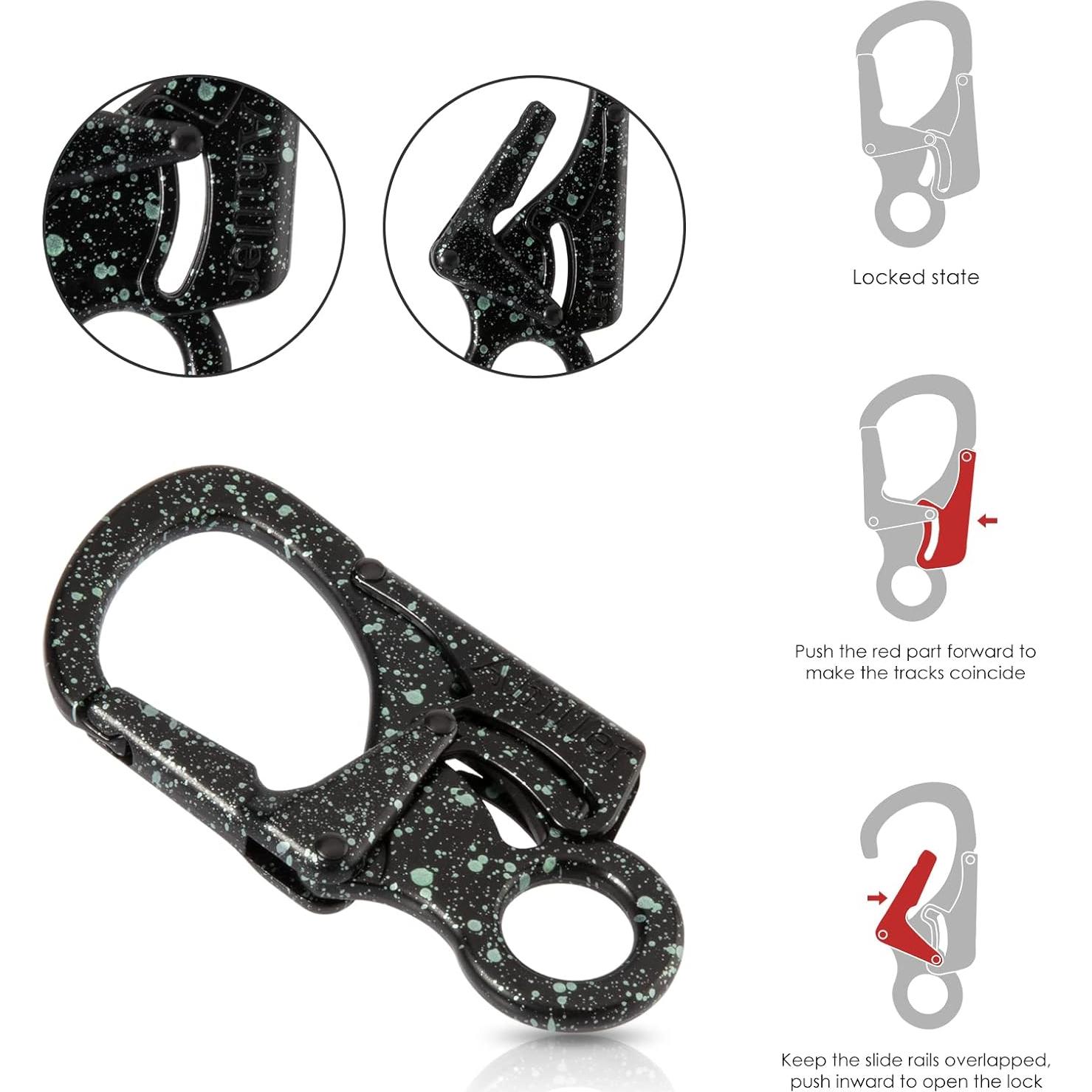 Clip de Carabinero Ahiller CD-LKK 3" Doble Anti-Apertura