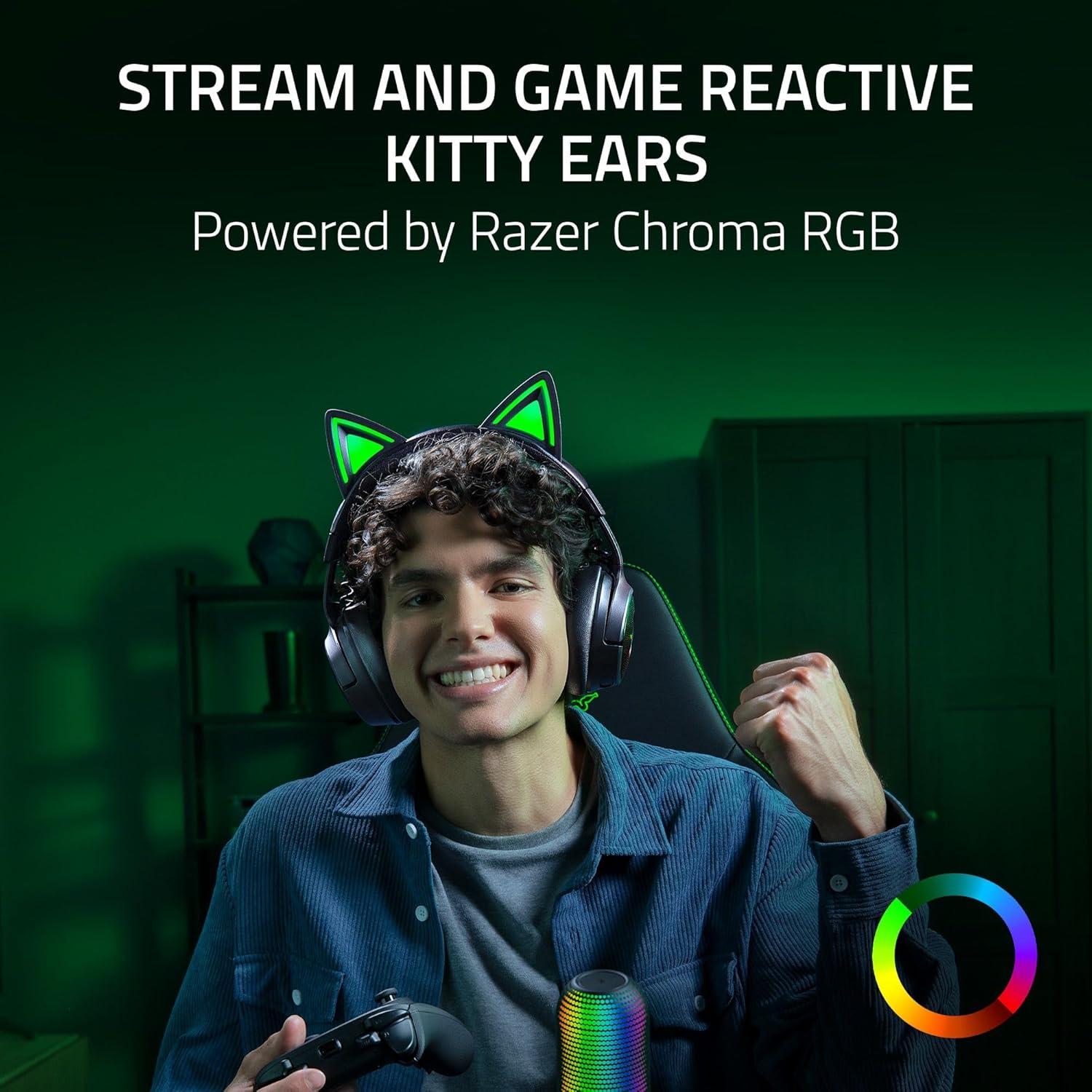 Auriculares Gaming Inalámbricos Razer Kraken Kitty V3 Pro RGB