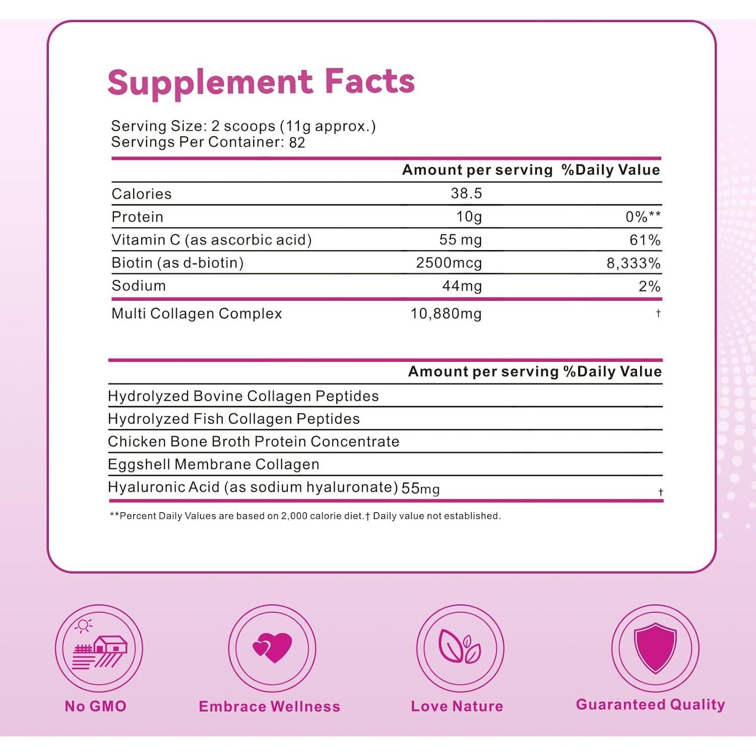 Proteína en Polvo de Colágeno Mclovefy 0.91kg Sin Sabor