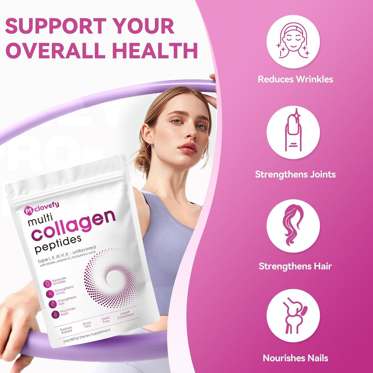 Proteína en Polvo de Colágeno Mclovefy 0.91kg Sin Sabor