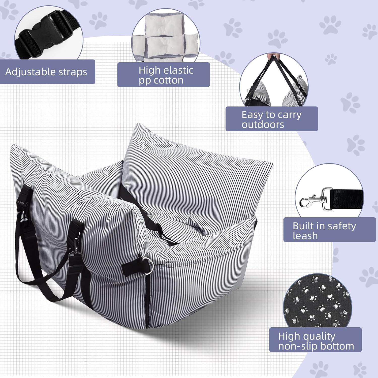 Asiento de Coche para Perros Novelledo Mediano 76.2x50.8cm Lavable