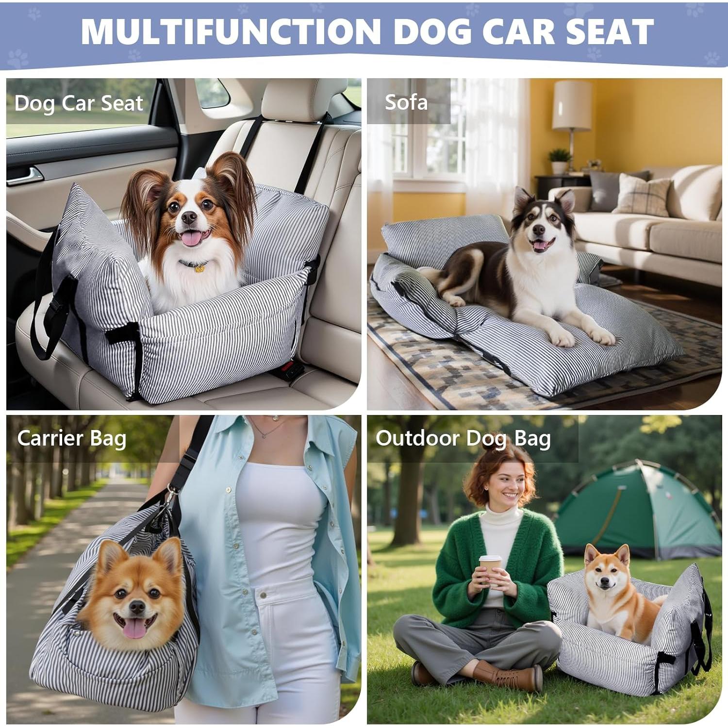 Asiento de Coche para Perros Novelledo Mediano 76.2x50.8cm Lavable