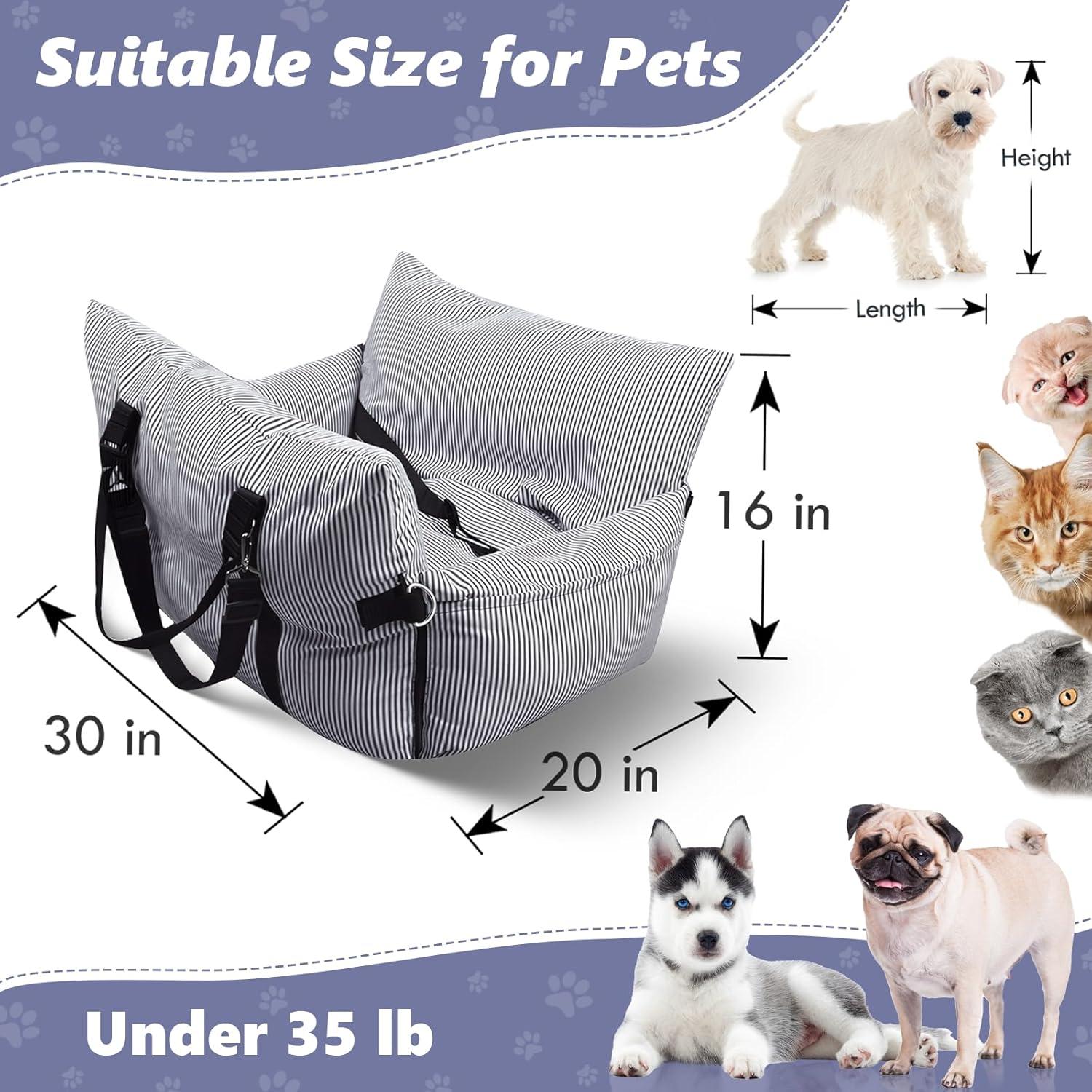 Asiento de Coche para Perros Novelledo Mediano 76.2x50.8cm Lavable