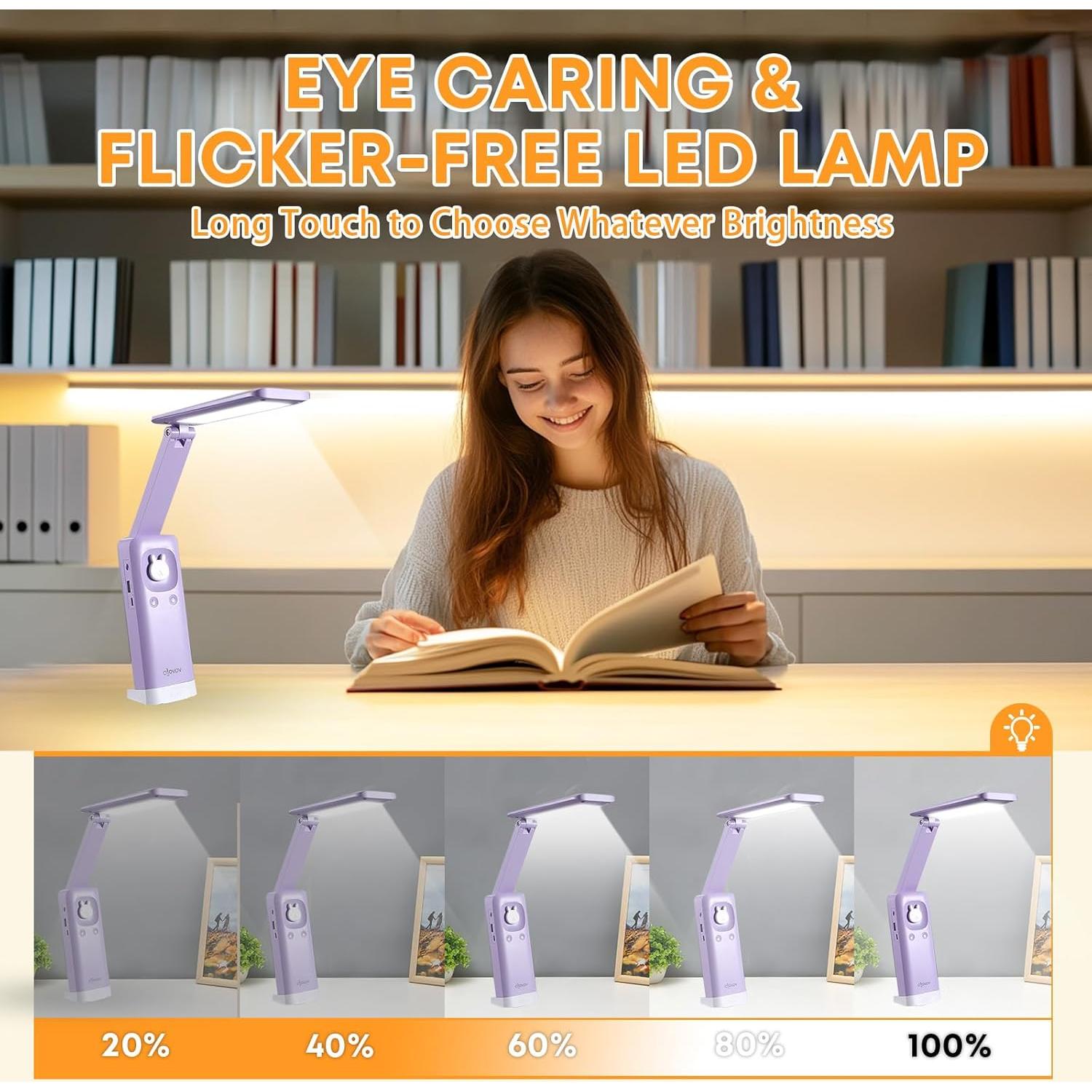 Lámpara de escritorio VAVOFO recargable 6000mAh 15 modos