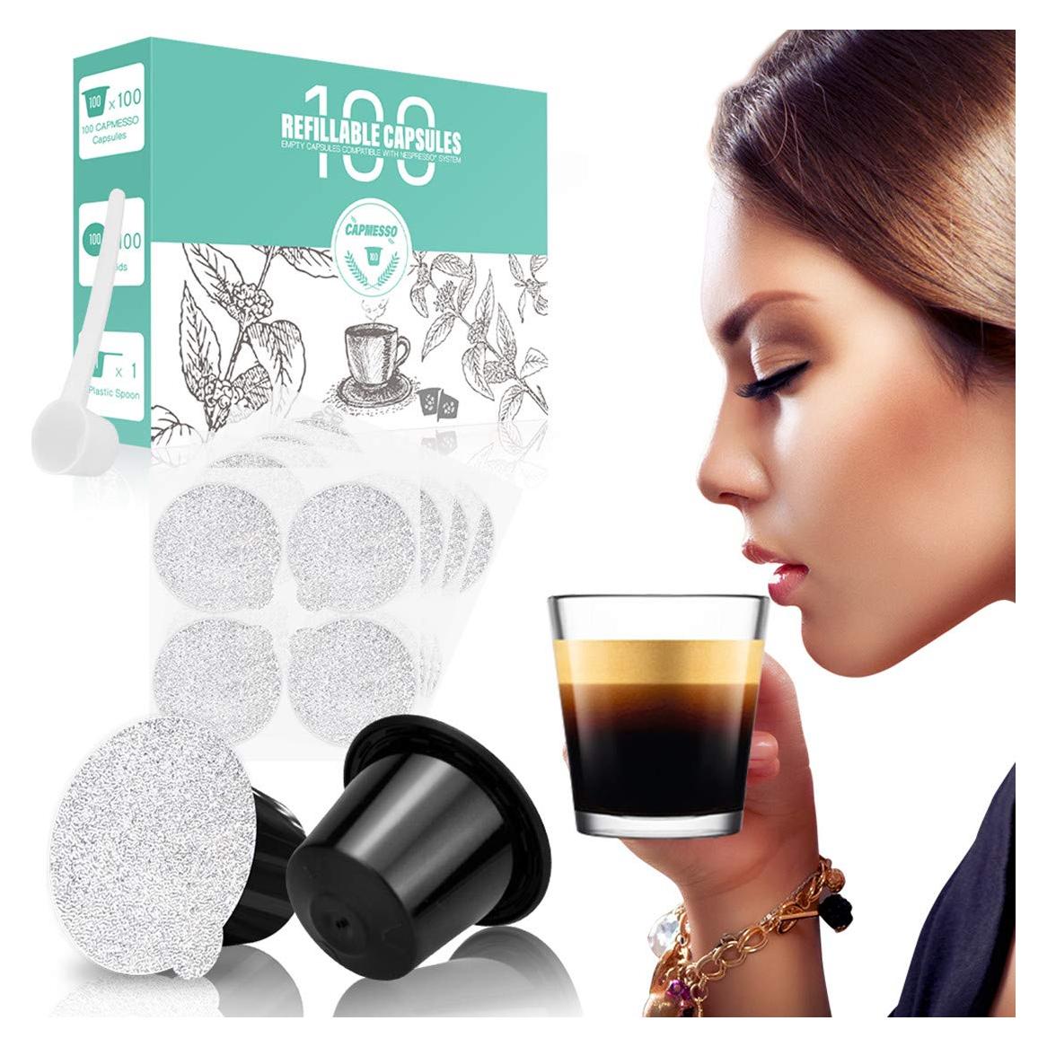 Cápsulas Reutilizables de Espresso CAPMESSO - 100 Piezas