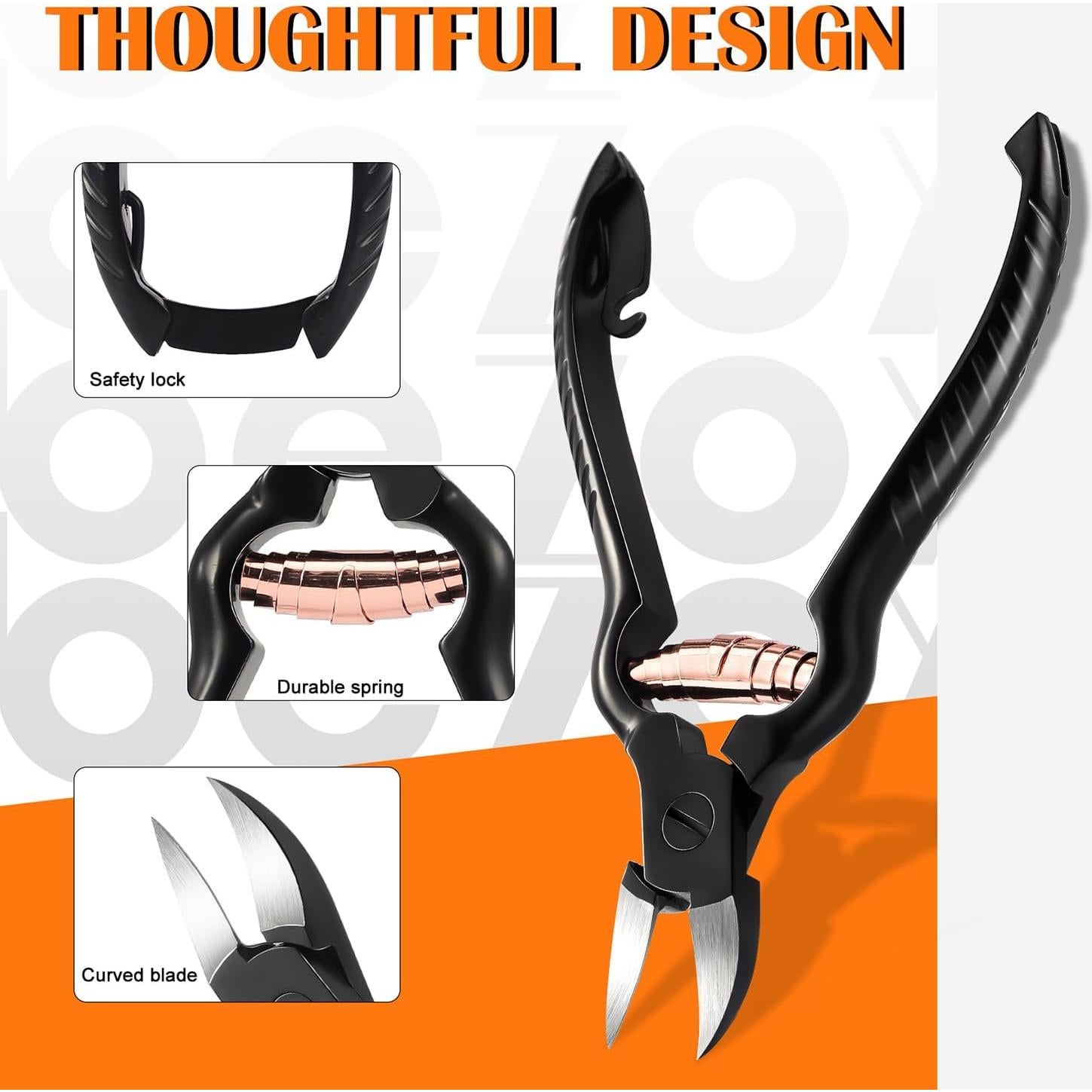 Cortauñas BEZOX de Acero Inoxidable para Uñas Encarnadas