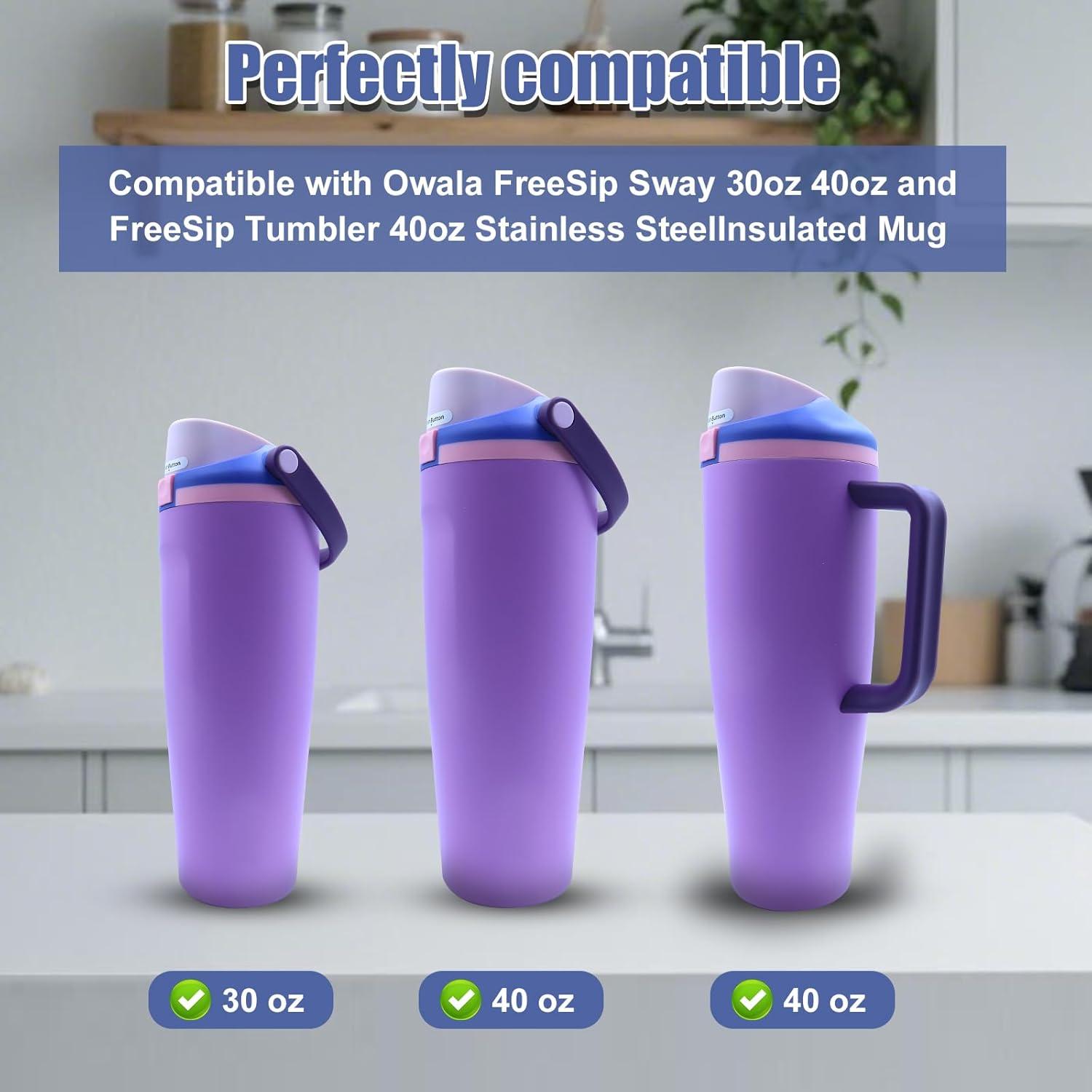 4 Tapones de Reemplazo JTJEI para Botellas Owala FreeSip 30oz 40oz