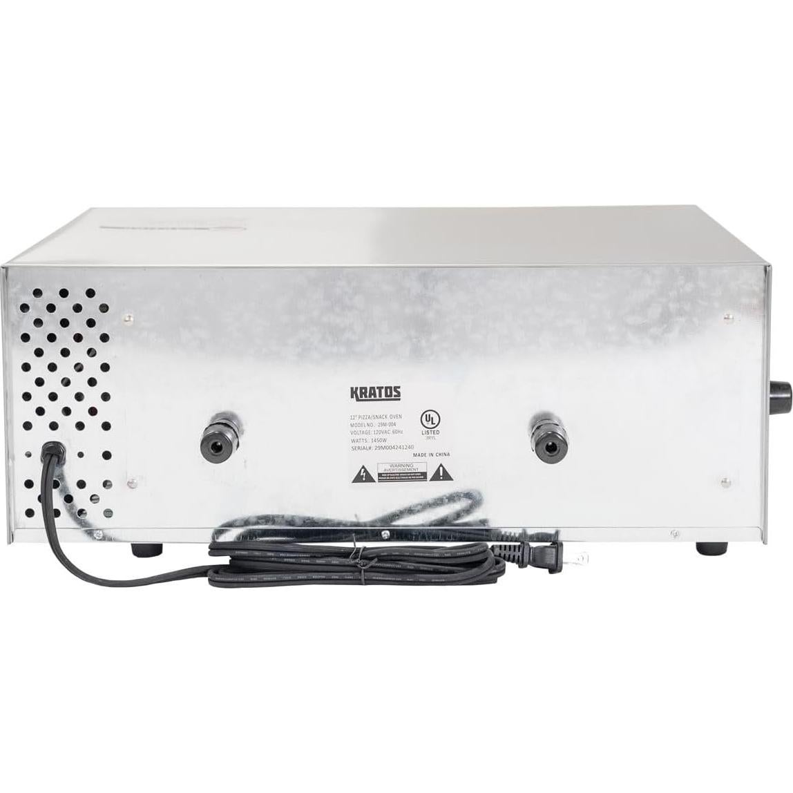 Horno Eléctrico de Mostrador Kratos 30.48 cm Acero Inoxidable