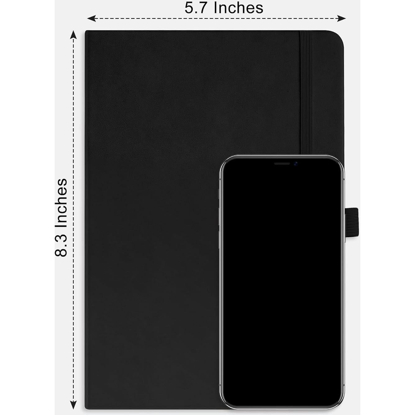 Cuaderno de Puntos RETTACY A5 Tapa Dura Cuero 192 Páginas