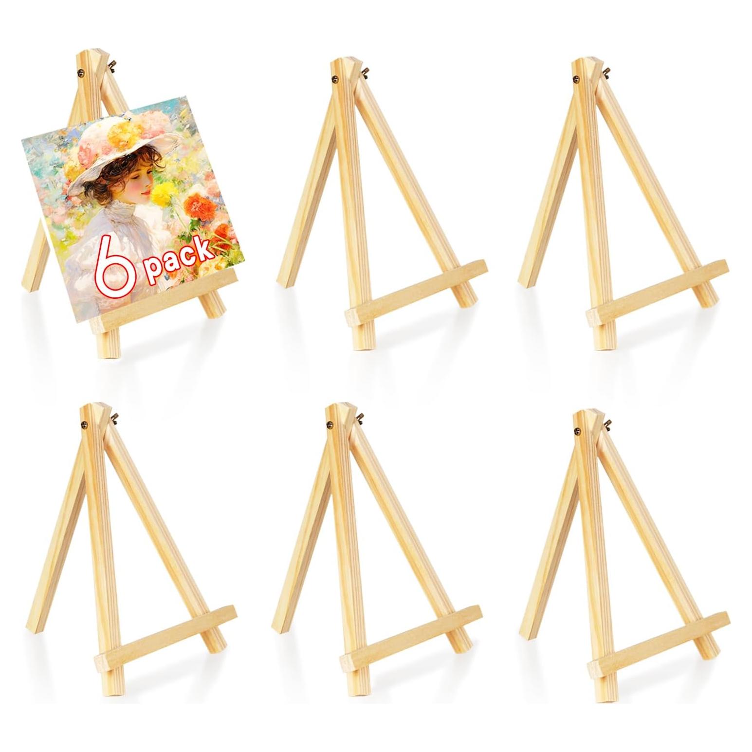Caballete de Madera en A YOHAWJAN 23cm Paquete de 6