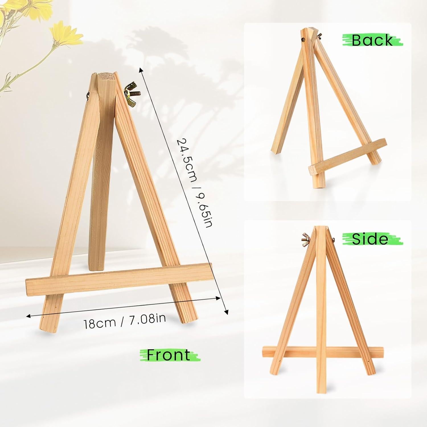 Caballete de Madera en A YOHAWJAN 23cm Paquete de 6