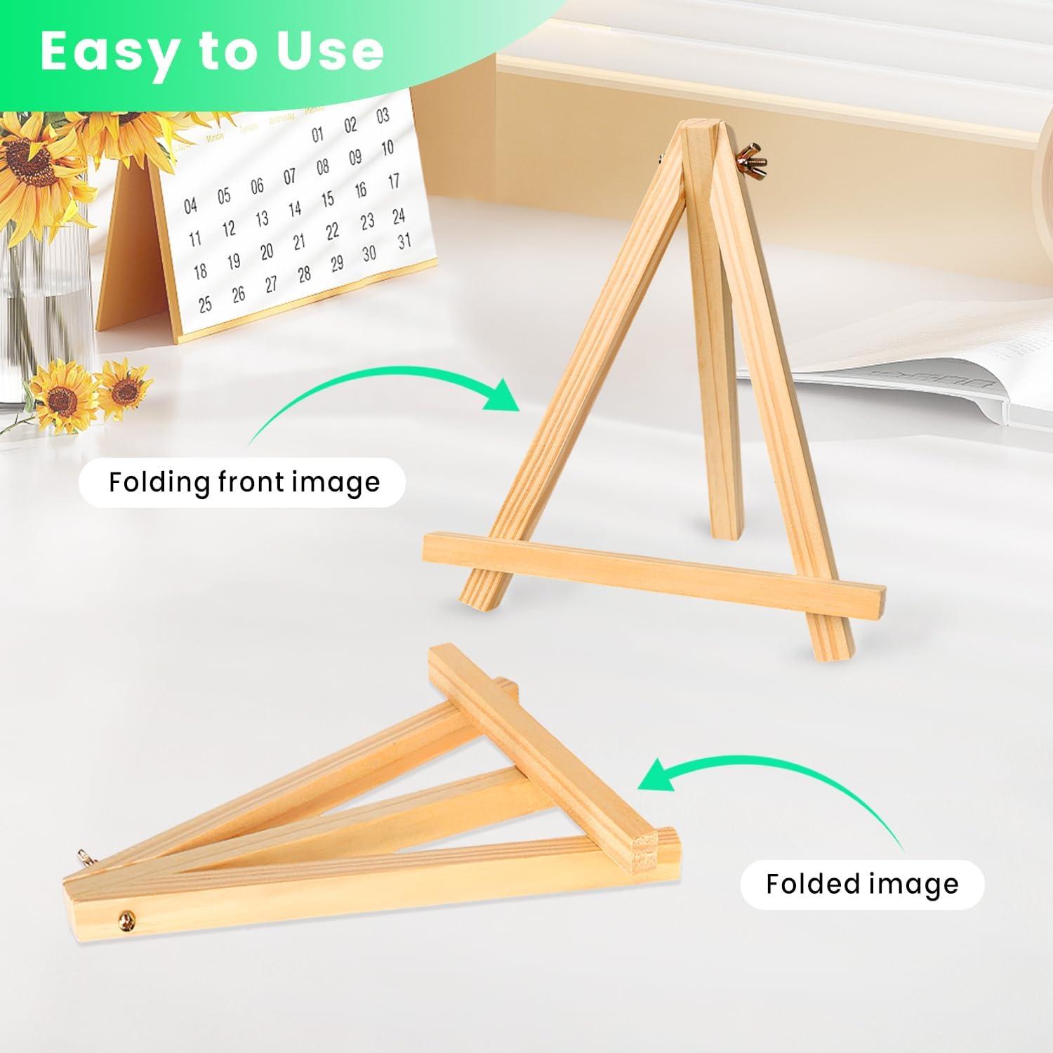 Caballete de Madera en A YOHAWJAN 23cm Paquete de 6
