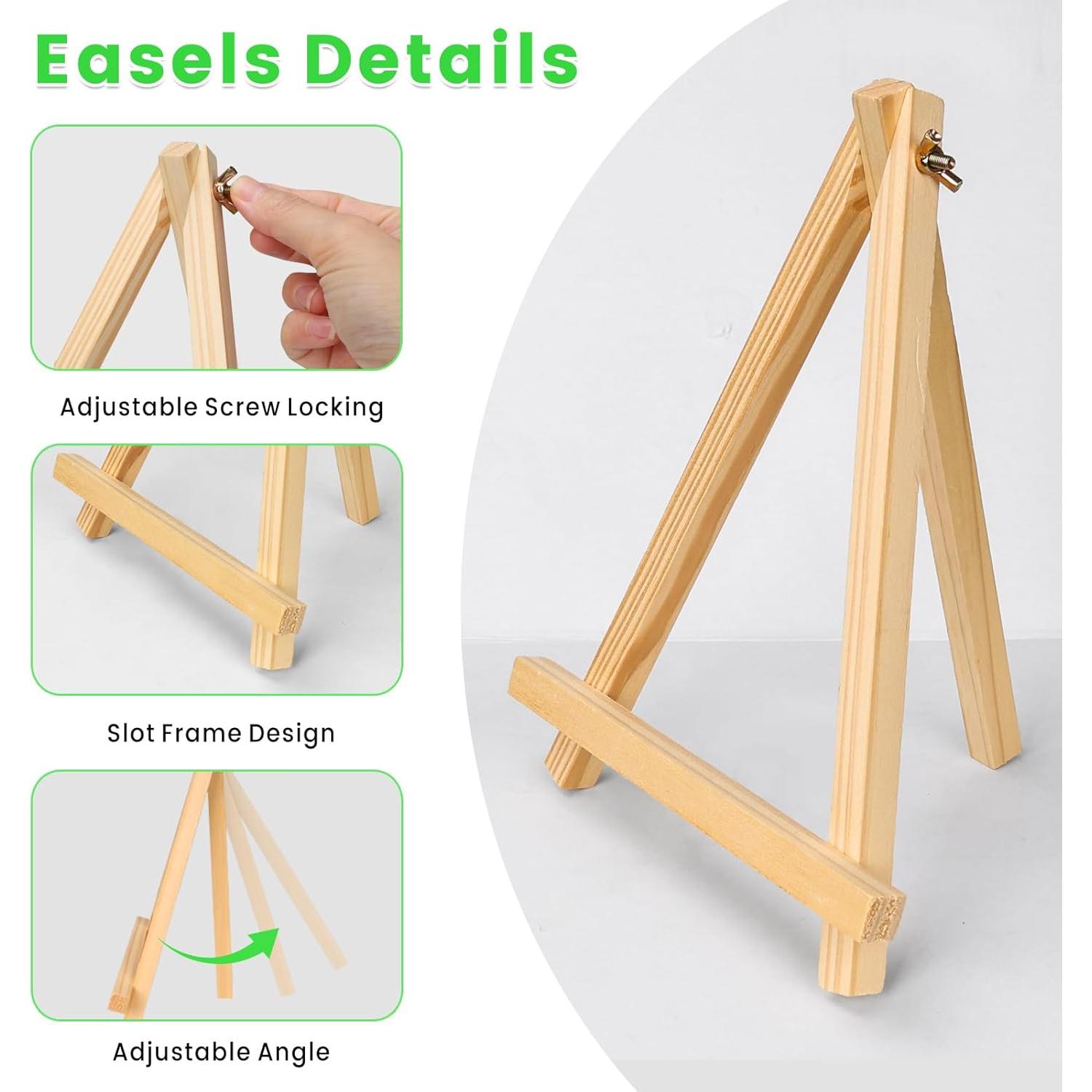 Caballete de Madera en A YOHAWJAN 23cm Paquete de 6