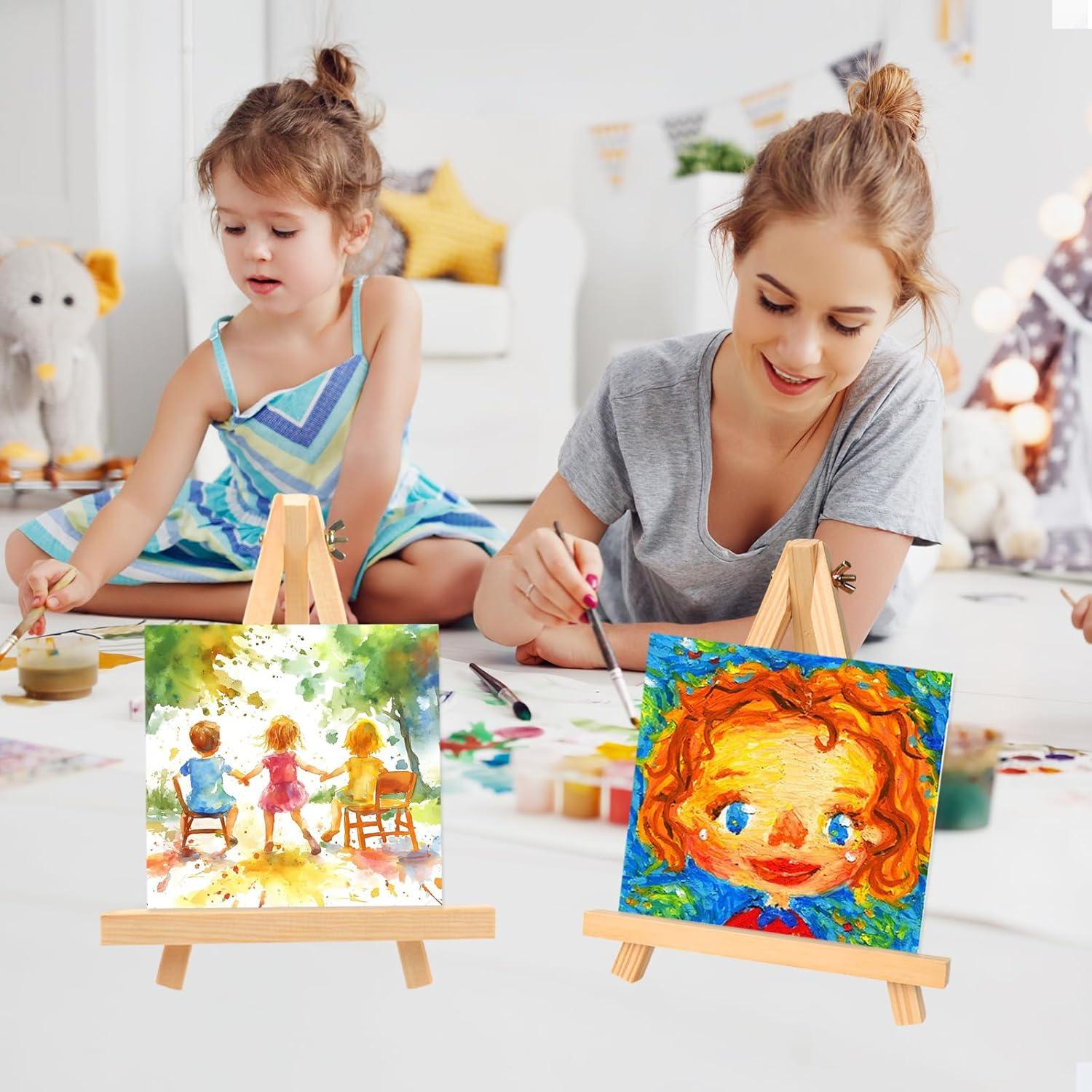 Caballete de Madera en A YOHAWJAN 23cm Paquete de 6