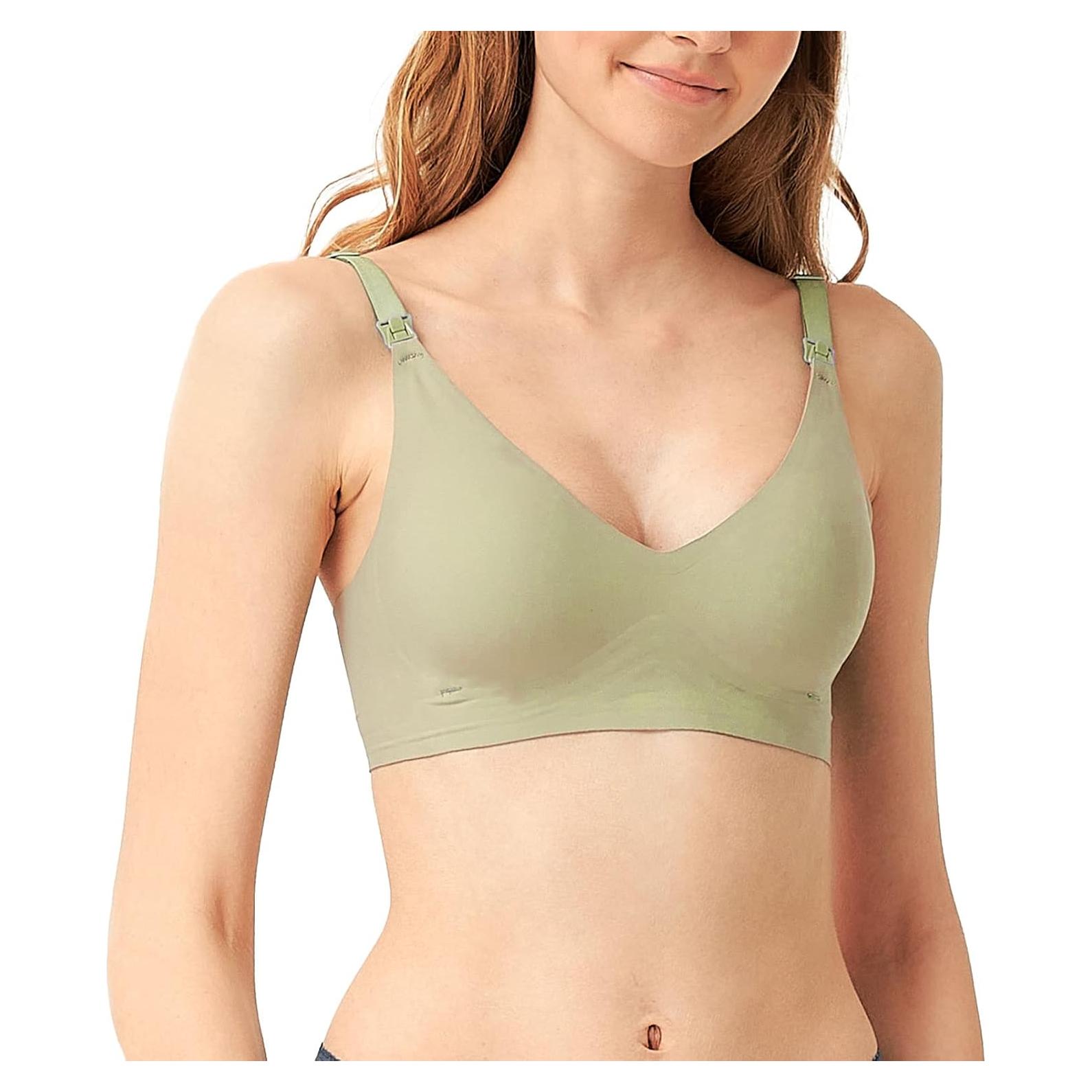 Sujetador de Lactancia Mamaway Silky Seamless Verde Pequeño
