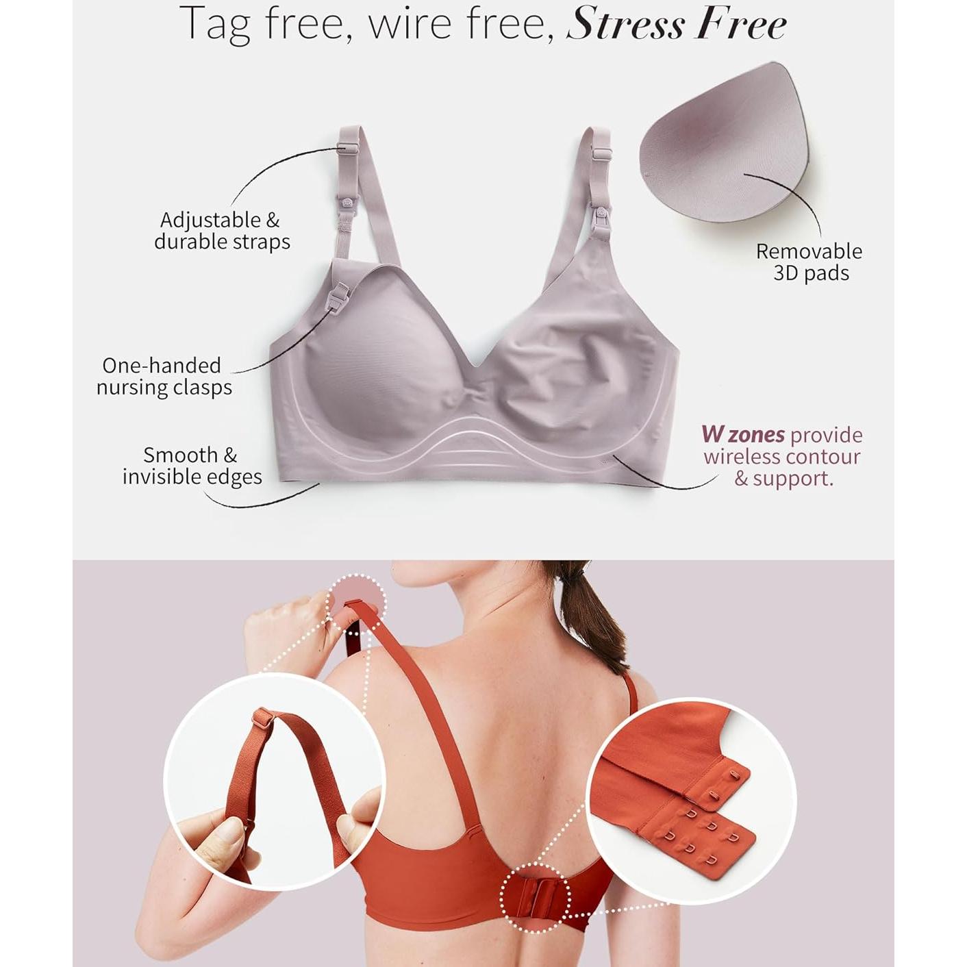 Sujetador de Lactancia Mamaway Silky Seamless Verde Pequeño