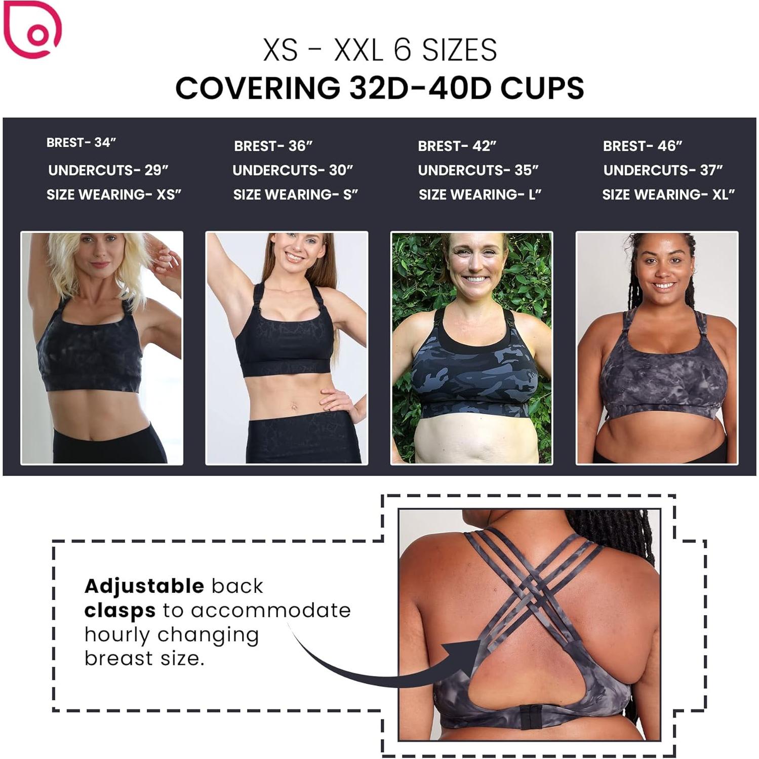 Sostenedor de Lactancia Deportivo Chloe 4 Running - Nube Negra