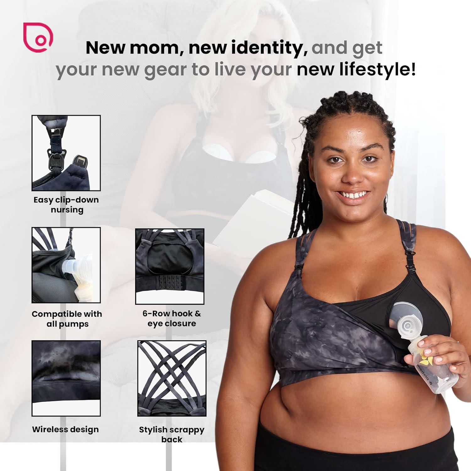 Sostenedor de Lactancia Deportivo Chloe 4 Running - Nube Negra