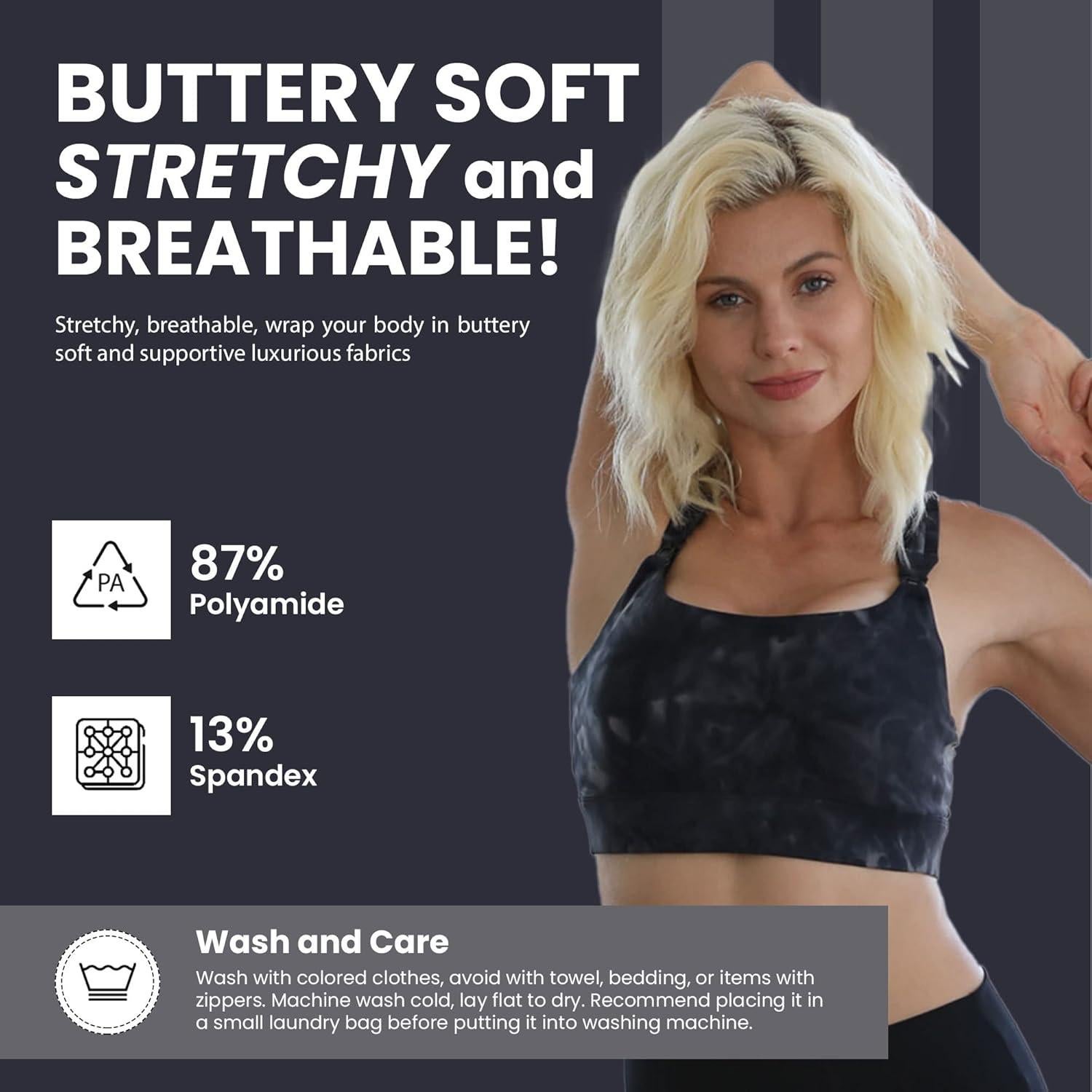 Sostenedor de Lactancia Deportivo Chloe 4 Running - Nube Negra