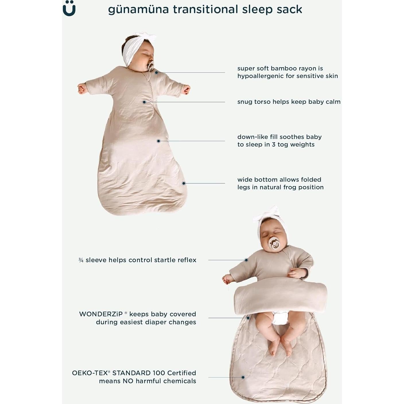 Saco de Sueño Transicional GUNAMUNA 1.0 TOG 3-6 Meses