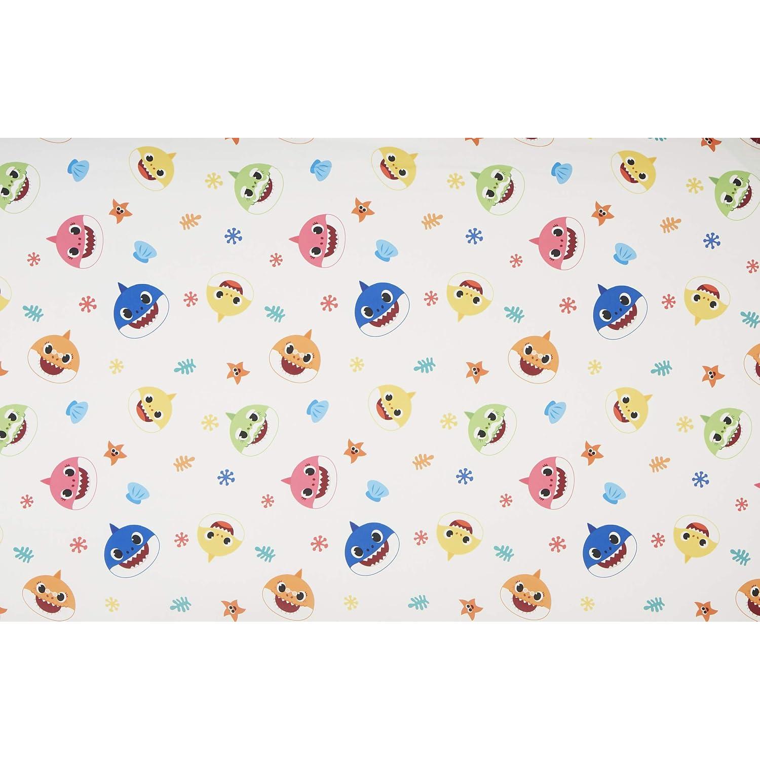 Juego de Cama Baby Shark 4 Piezas Suave y Reversible